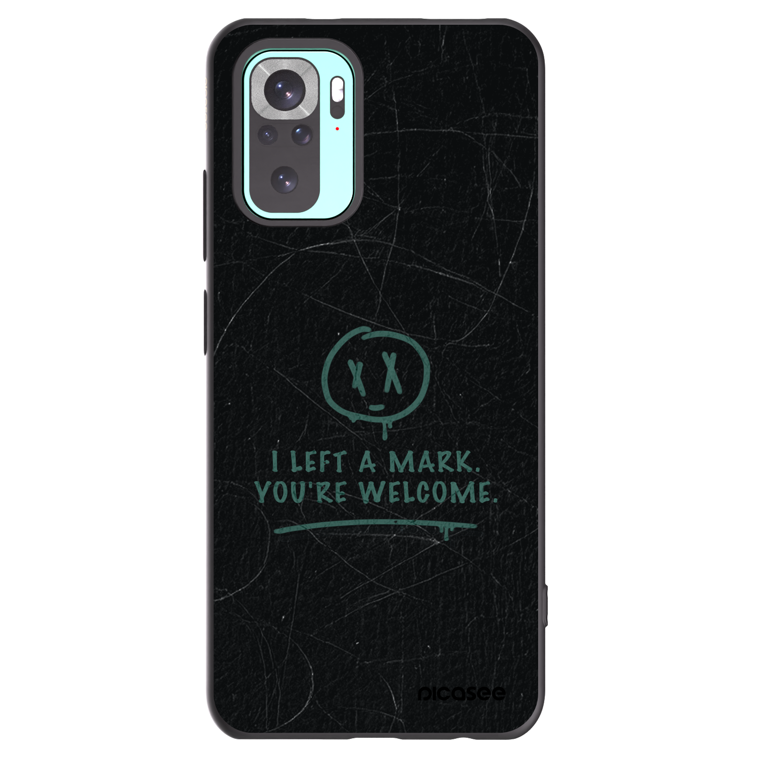 Picasee crna silikonska maskica za Xiaomi Redmi Note 10 Pro - LEFT A MARK