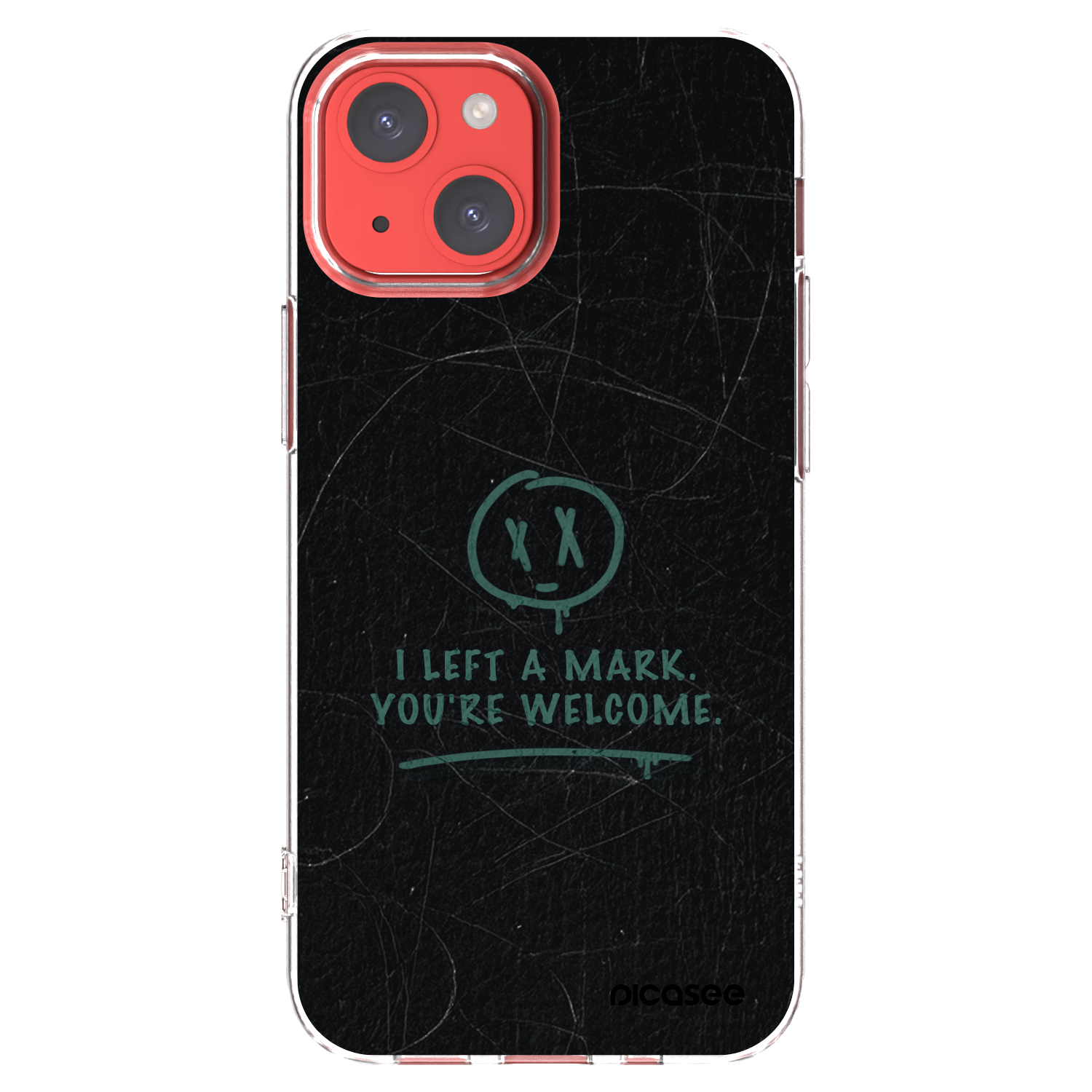 Picasee silikonska prozirna maskica za Apple iPhone 13 mini - LEFT A MARK