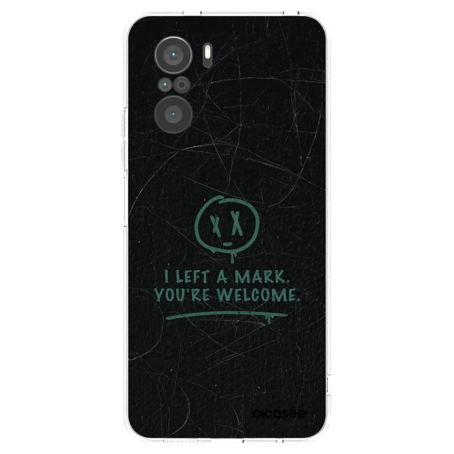 Picasee silikonska prozirna maskica za Xiaomi Poco F3 - LEFT A MARK