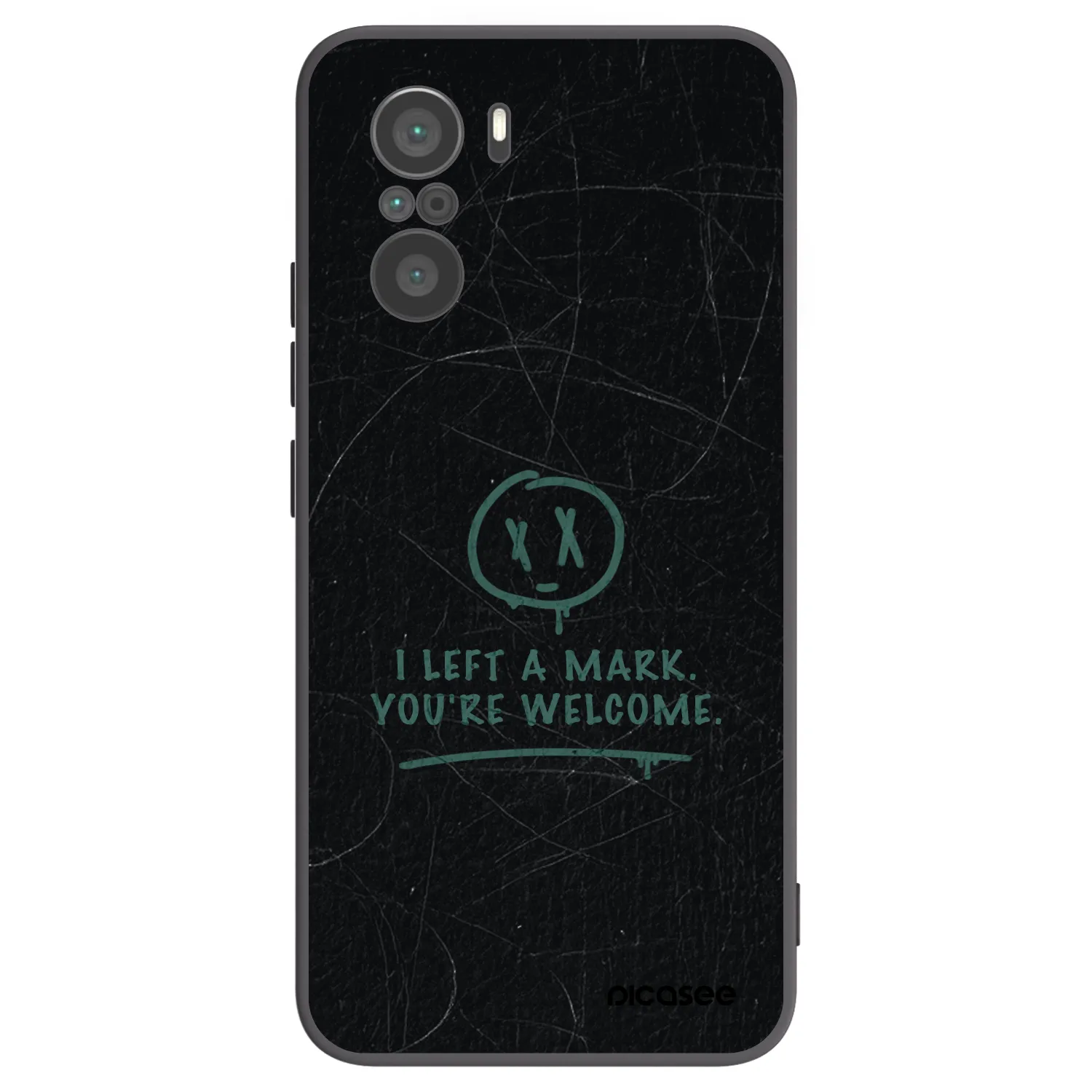Picasee crna silikonska maskica za Xiaomi Poco F3 - LEFT A MARK