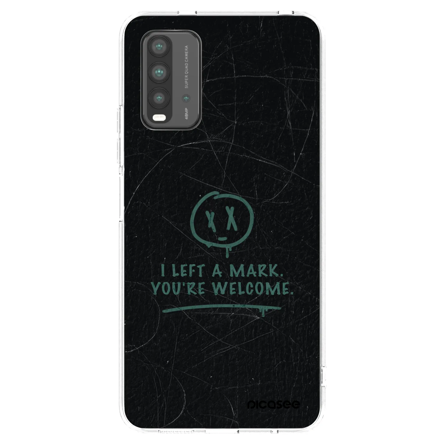 Picasee silikonska prozirna maskica za Xiaomi Redmi 9T - LEFT A MARK