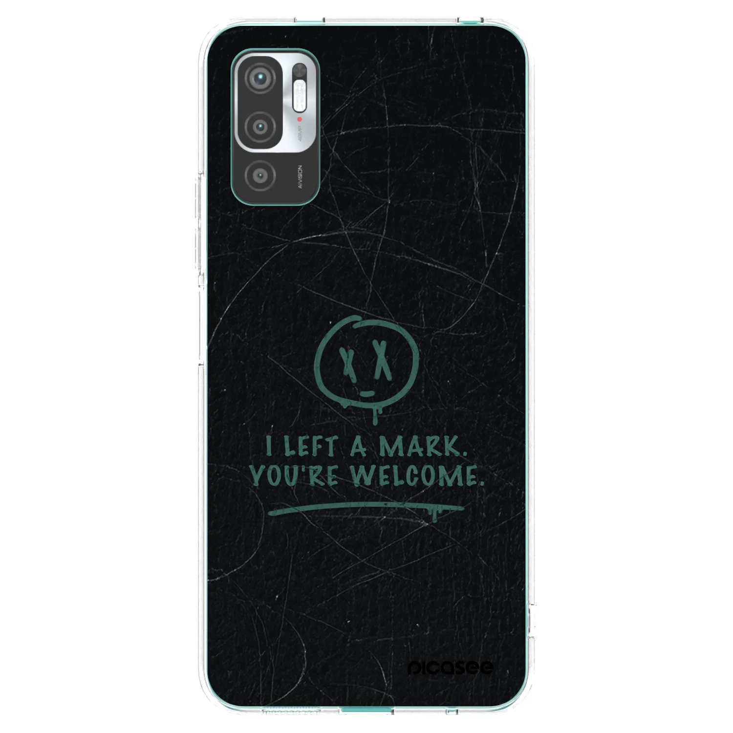 Picasee silikonska prozirna maskica za Xiaomi Redmi Note 10 5G - LEFT A MARK