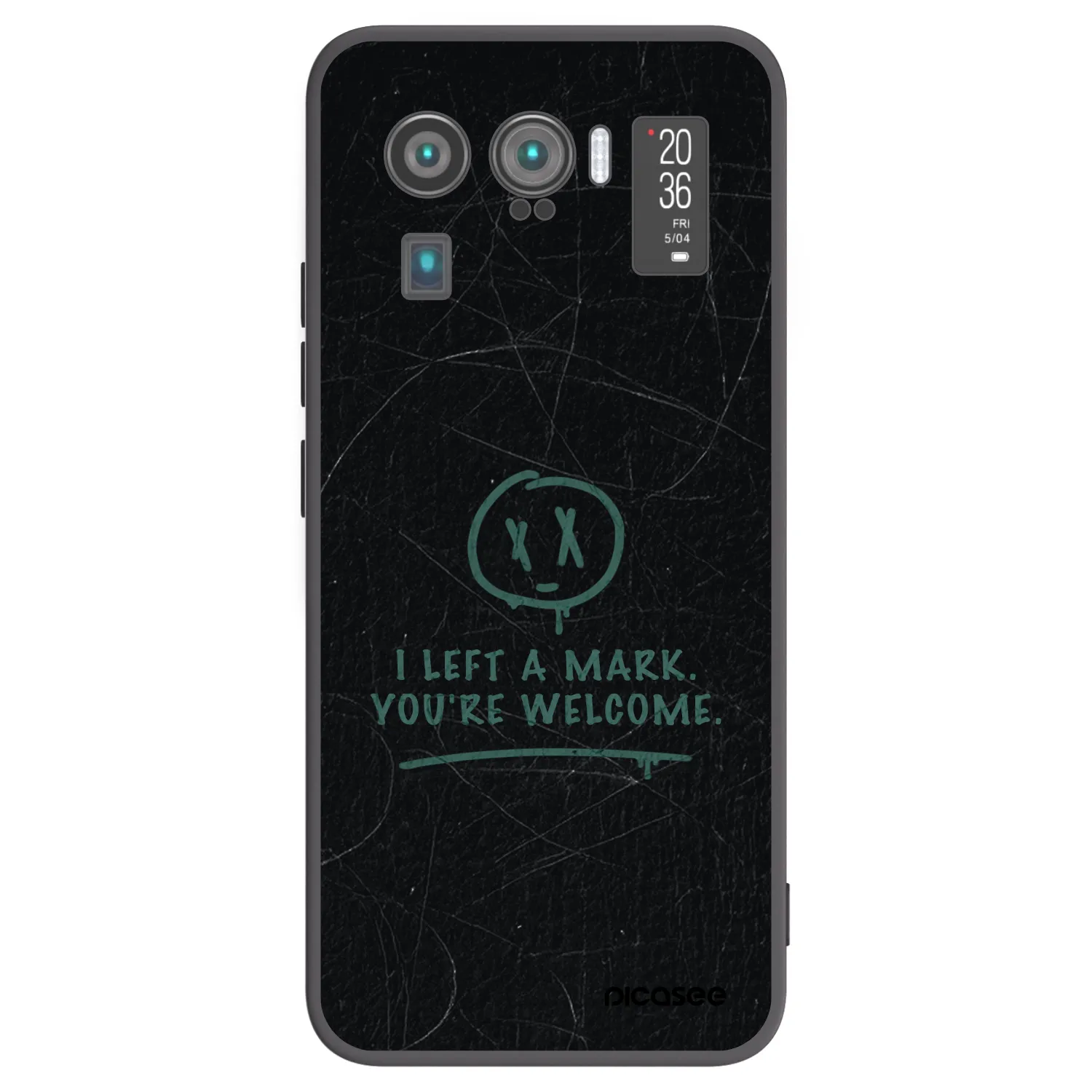 Picasee crna silikonska maskica za Xiaomi Mi 11 Ultra - LEFT A MARK