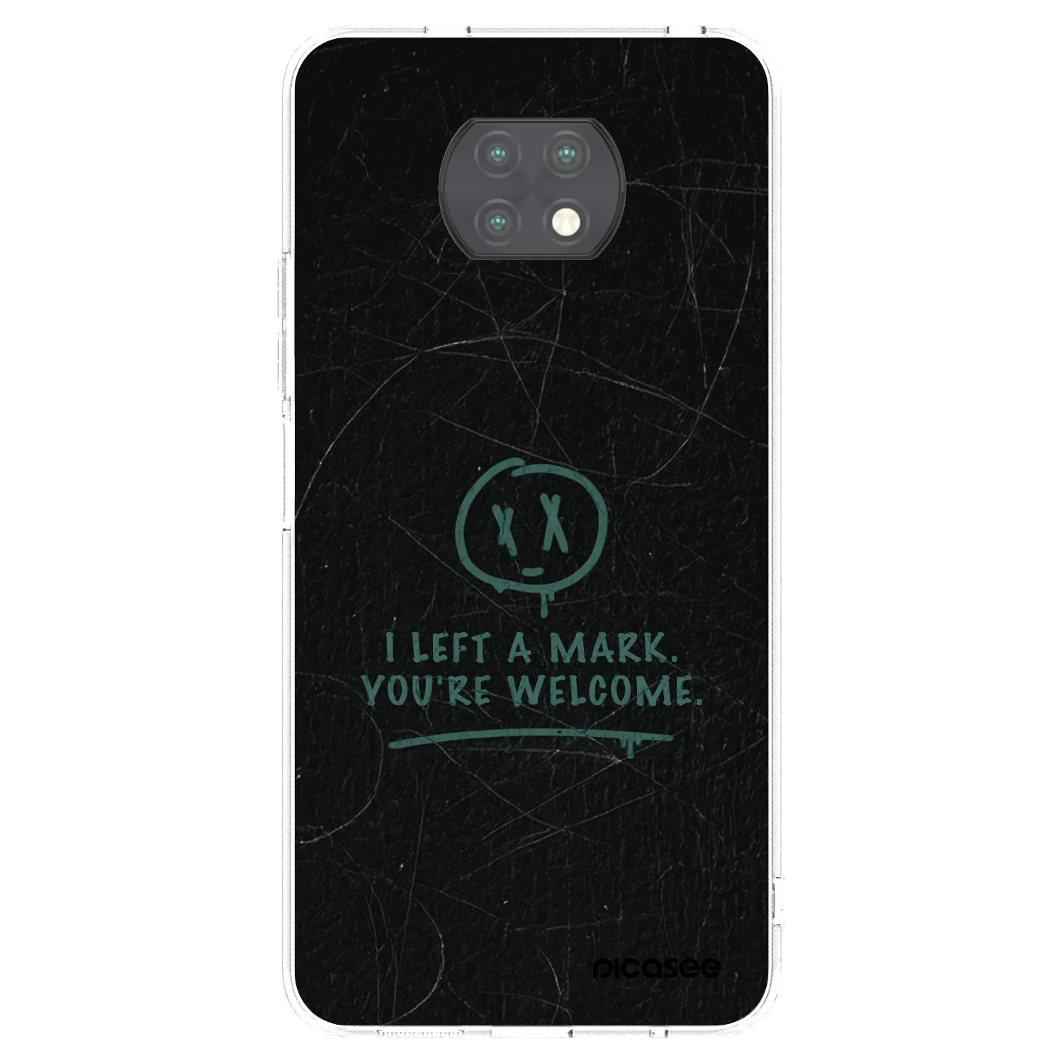 Picasee silikonska prozirna maskica za Xiaomi Redmi Note 9T - LEFT A MARK