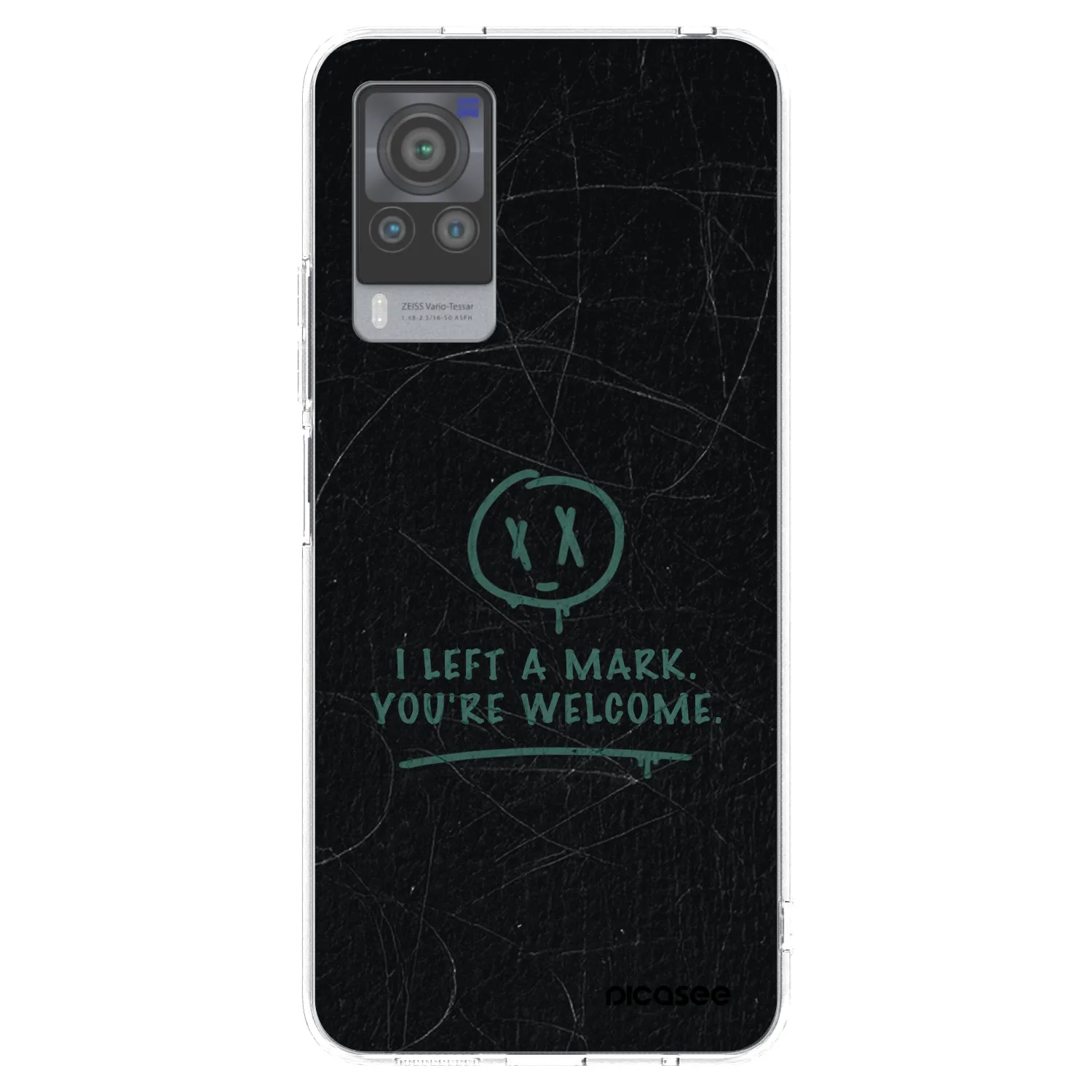 Picasee silikonska prozirna maskica za Vivo X60 Pro 5G - LEFT A MARK
