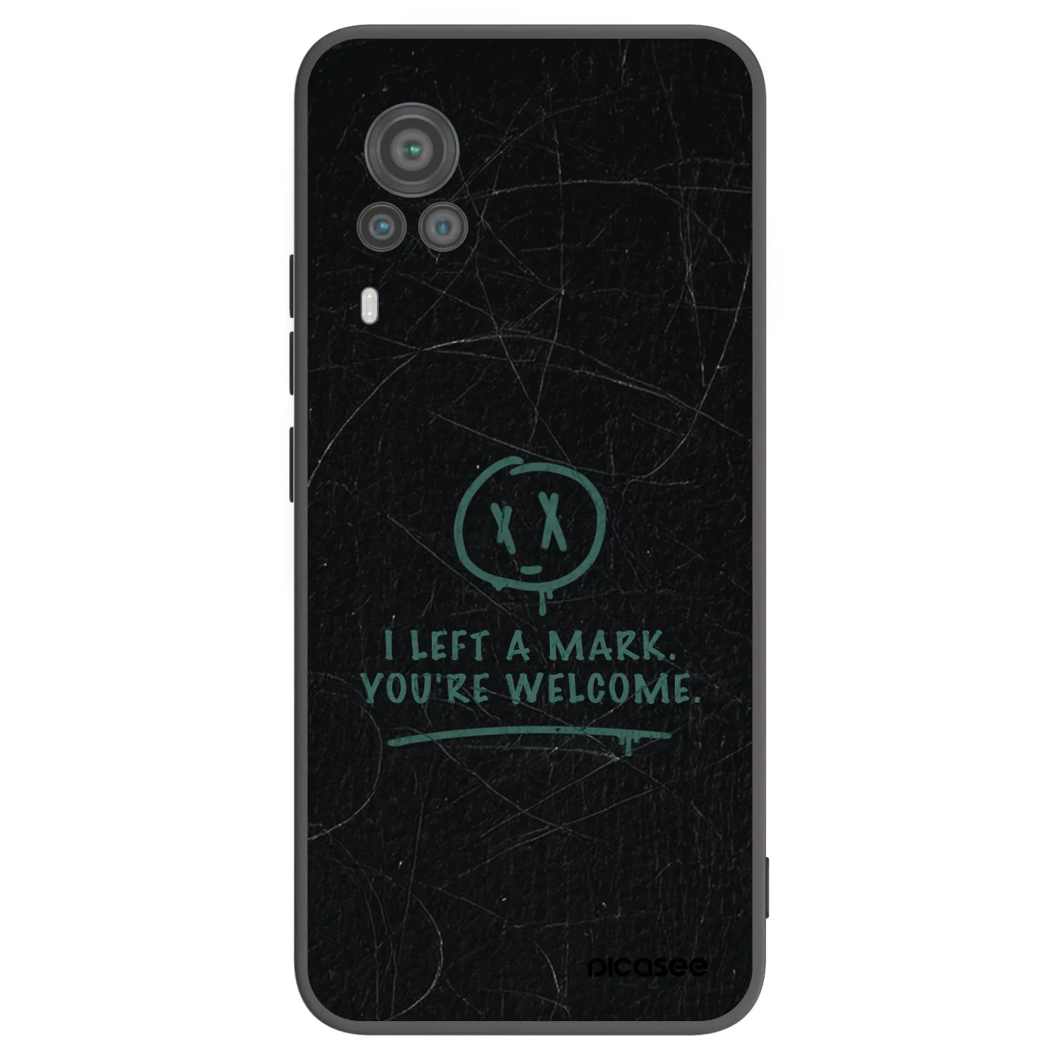 Picasee crna silikonska maskica za Vivo X60 Pro 5G - LEFT A MARK