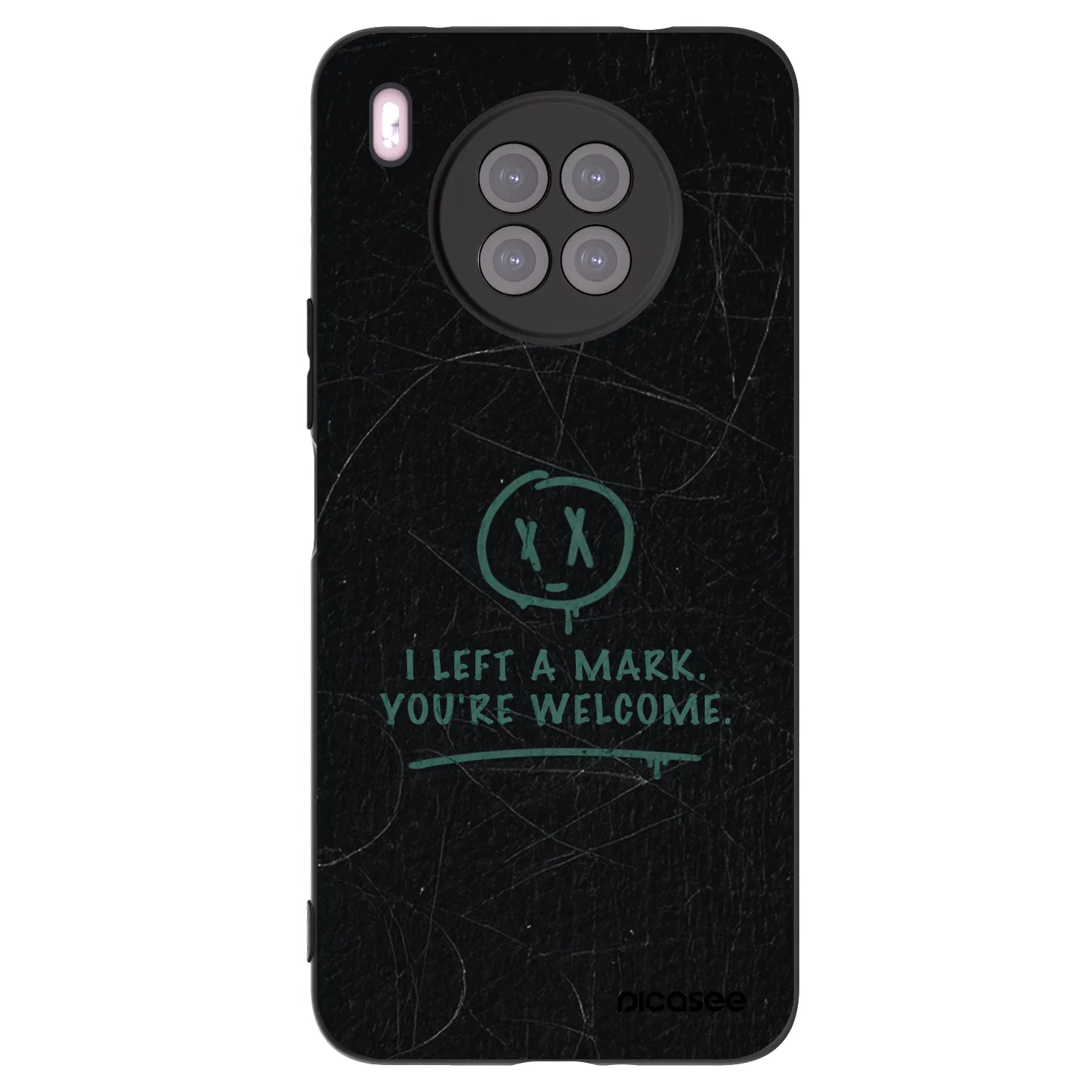 Picasee crna silikonska maskica za Huawei Nova 8i - LEFT A MARK