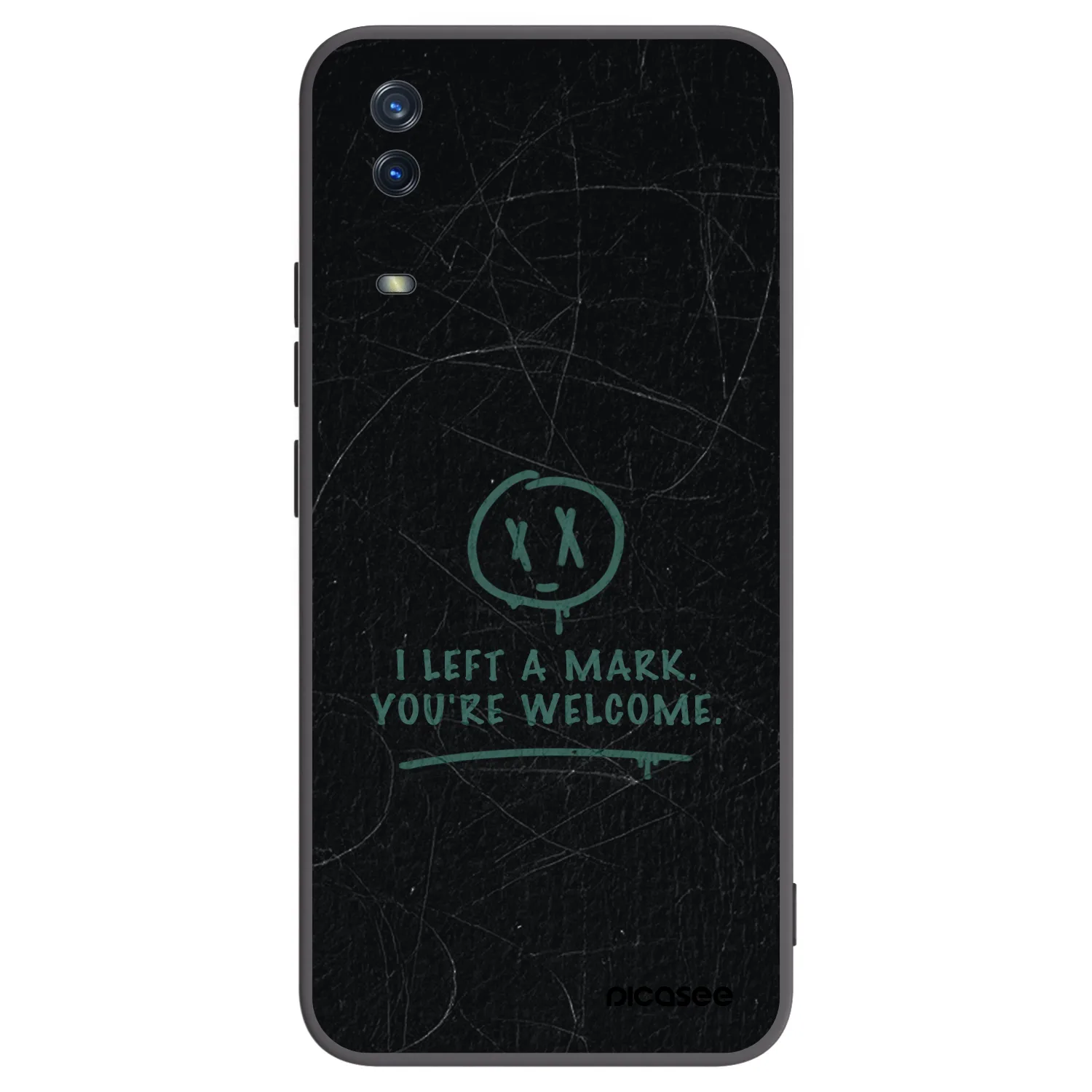 Picasee crna silikonska maskica za Vivo Y11s - LEFT A MARK