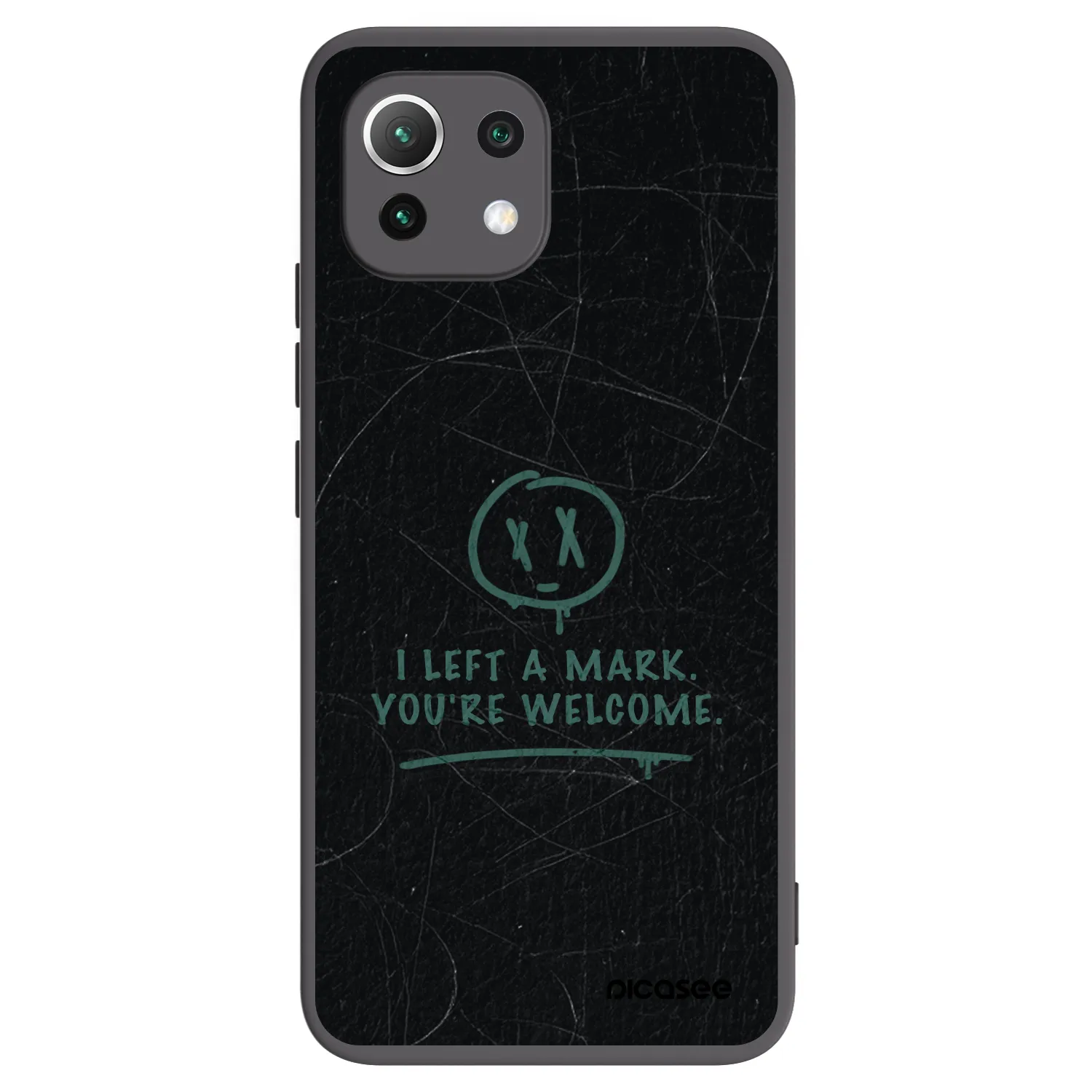 Picasee crna silikonska maskica za Xiaomi 11 Lite 5G NE - LEFT A MARK