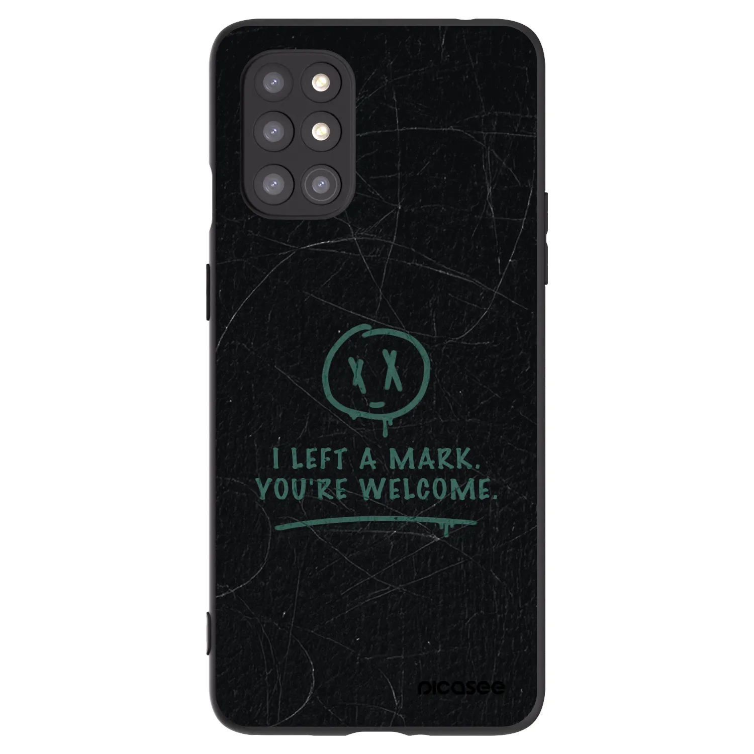 Picasee crna silikonska maskica za OnePlus 8T - LEFT A MARK