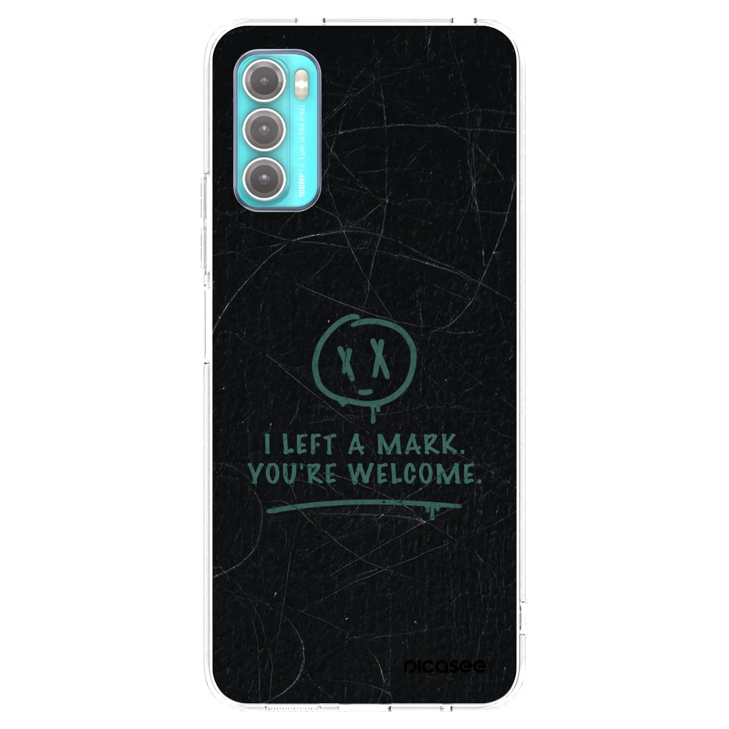 Picasee silikonska prozirna maskica za Motorola Moto G60 - LEFT A MARK