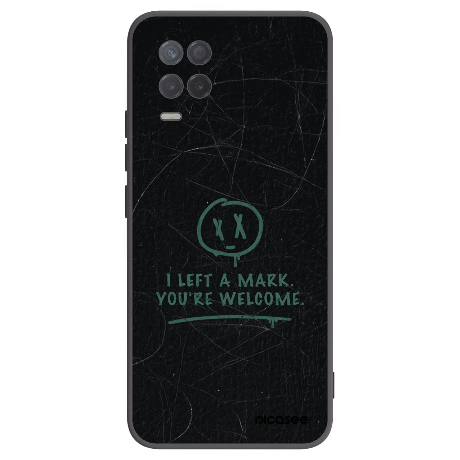 Picasee crna silikonska maskica za Realme 8 5G - LEFT A MARK