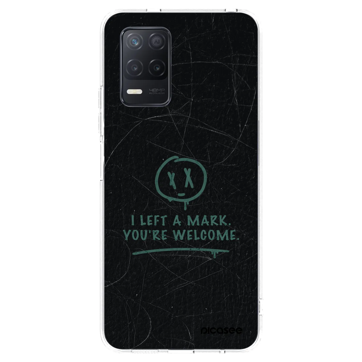 Picasee silikonska prozirna maskica za Realme 8 5G - LEFT A MARK