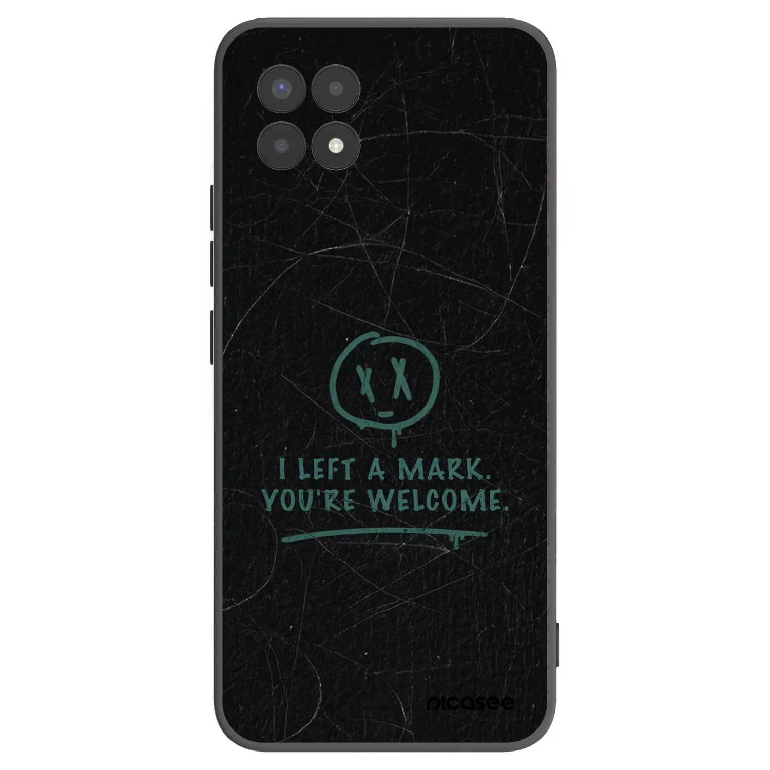 Picasee crna silikonska maskica za Realme 8i - LEFT A MARK