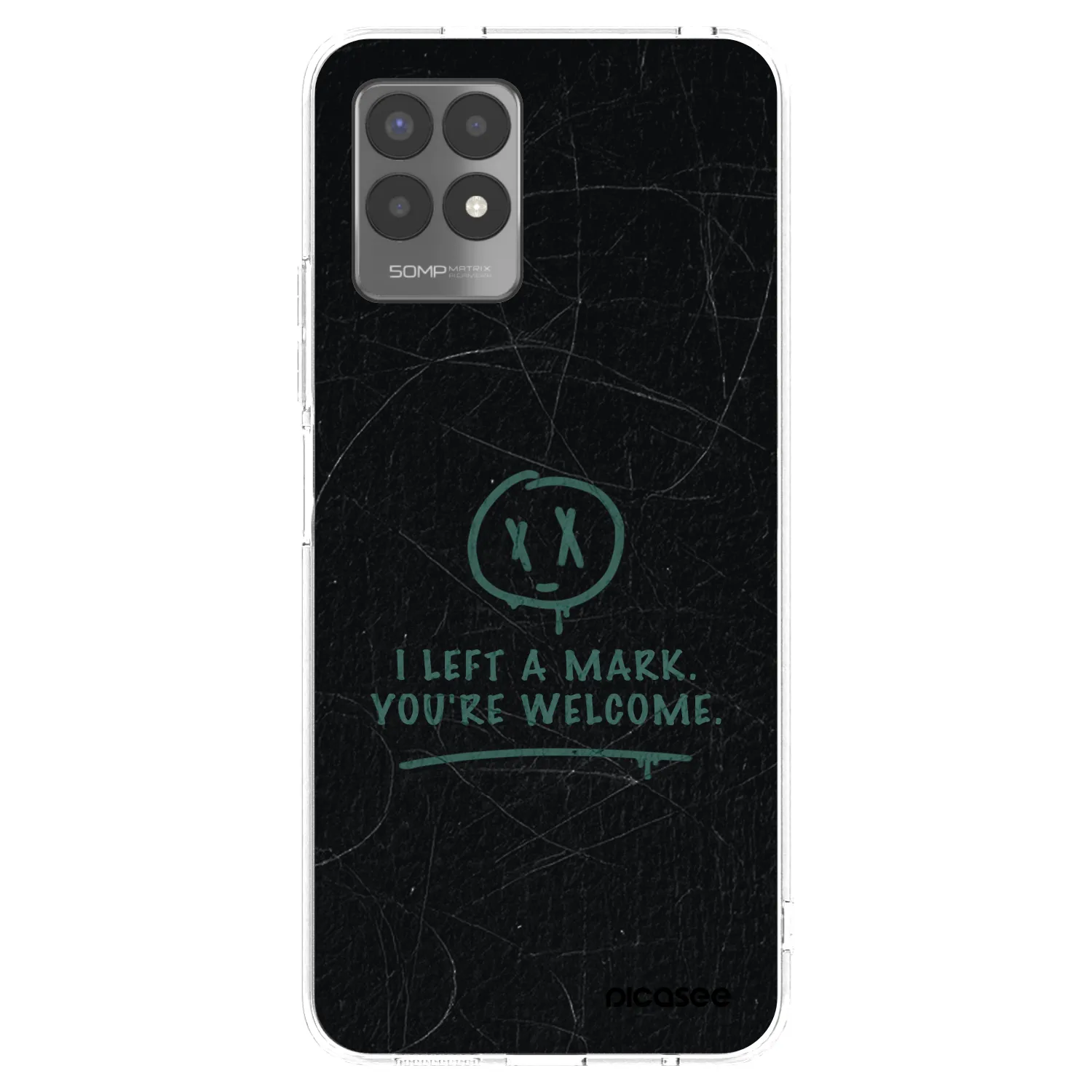 Picasee silikonska prozirna maskica za Realme 8i - LEFT A MARK