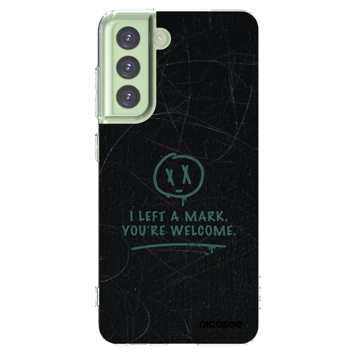 Picasee silikonska prozirna maskica za Samsung Galaxy S21 FE 5G - LEFT A MARK