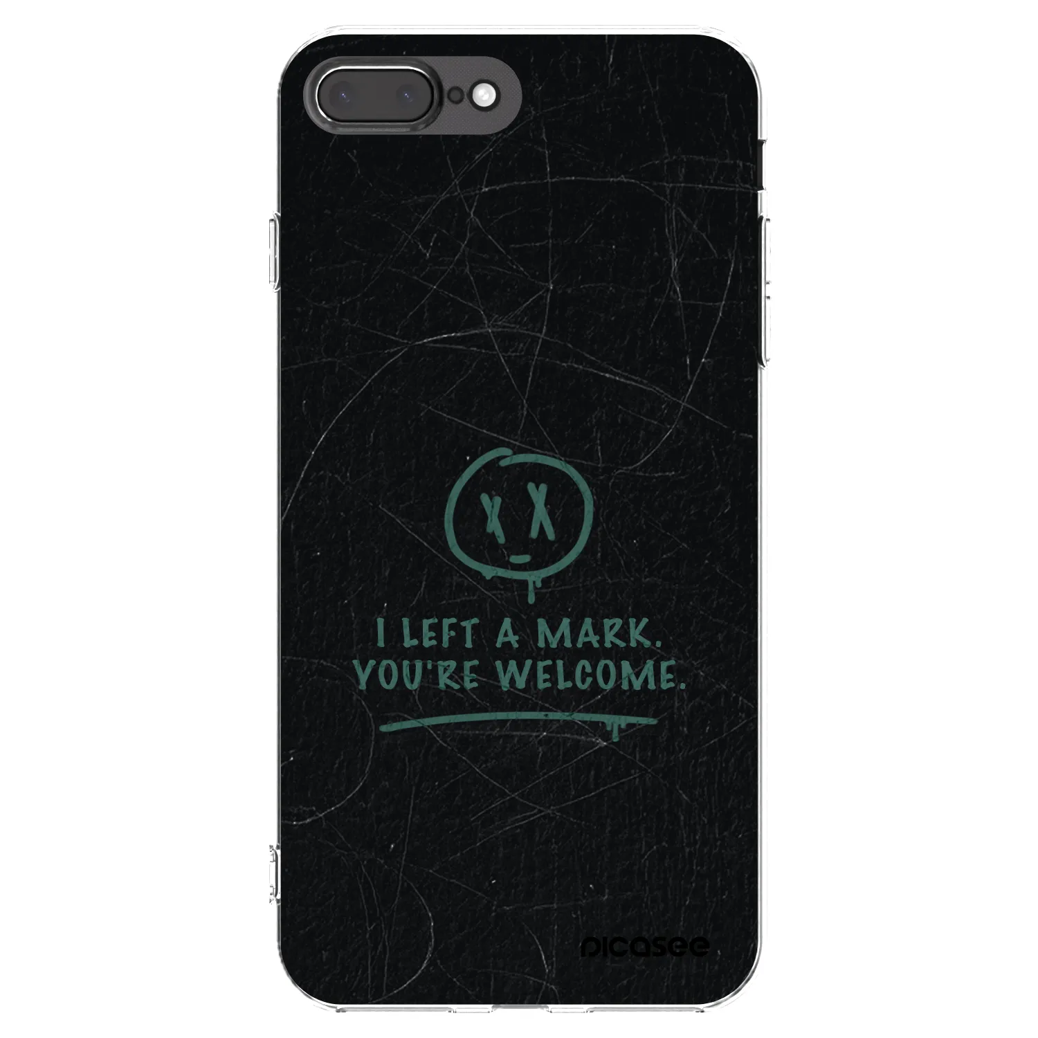 Picasee silikonska prozirna maskica za Apple iPhone 7 Plus - LEFT A MARK