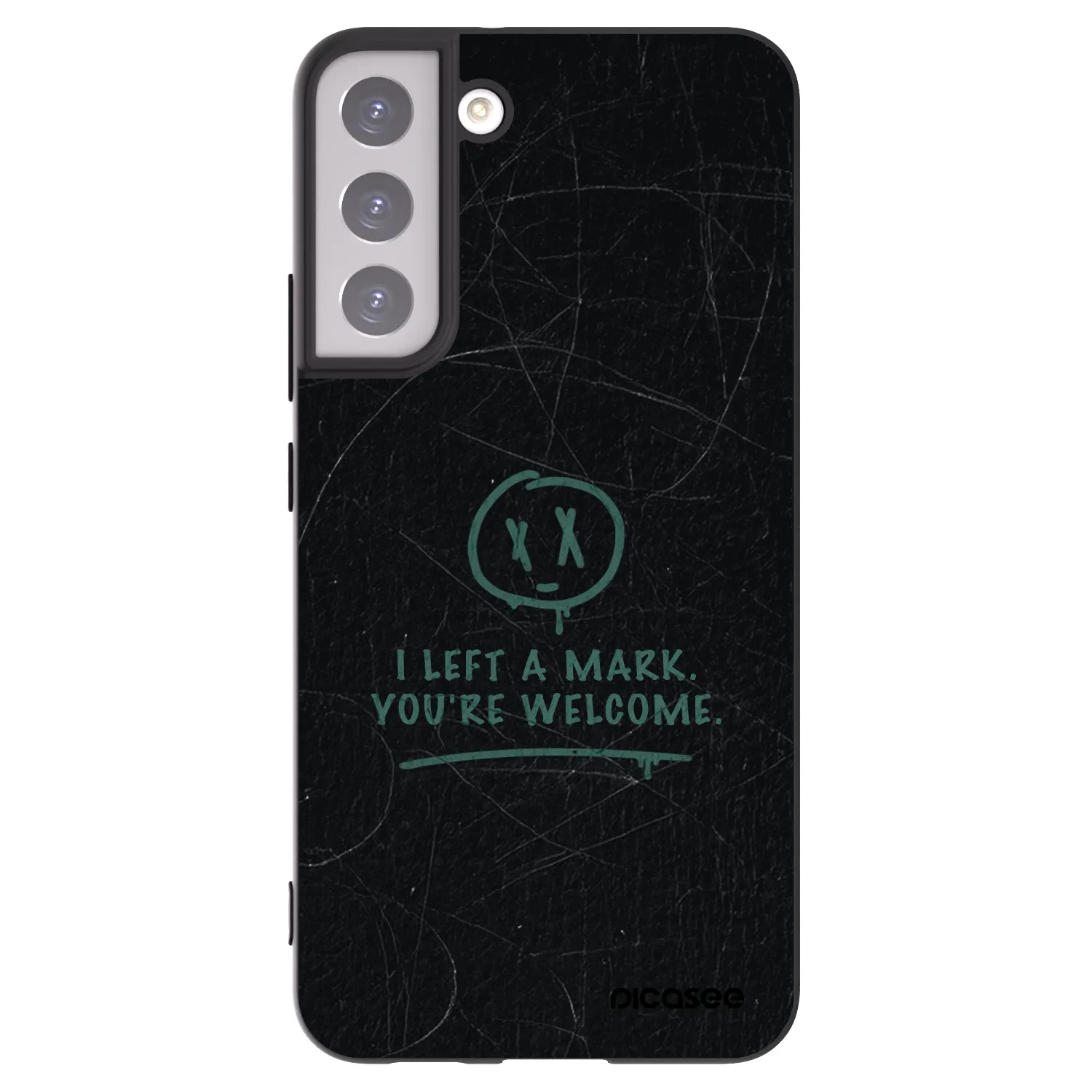 Picasee crna silikonska maskica za Samsung Galaxy S22+ 5G - LEFT A MARK