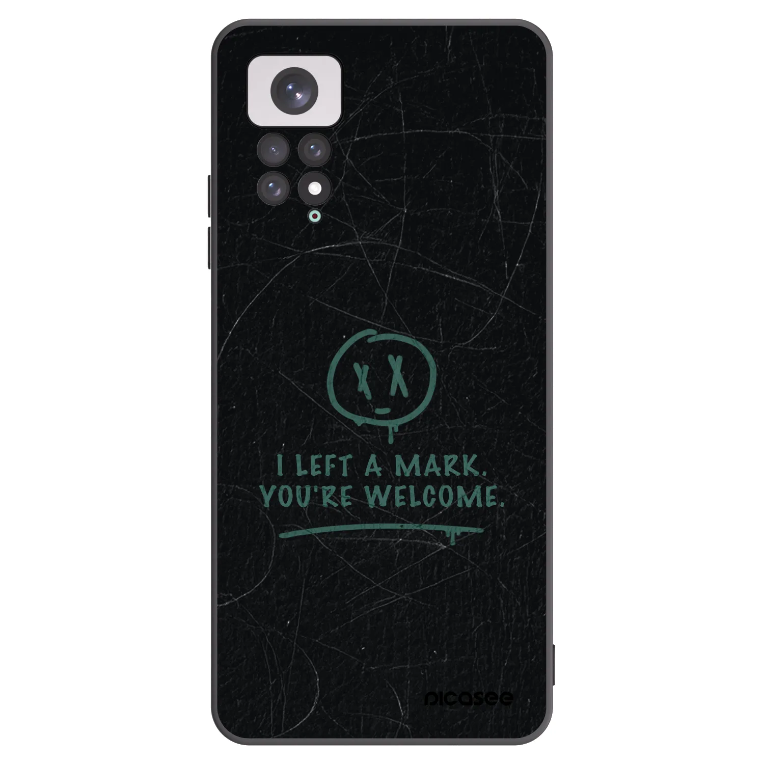 Picasee crna silikonska maskica za Xiaomi Redmi Note 11 - LEFT A MARK