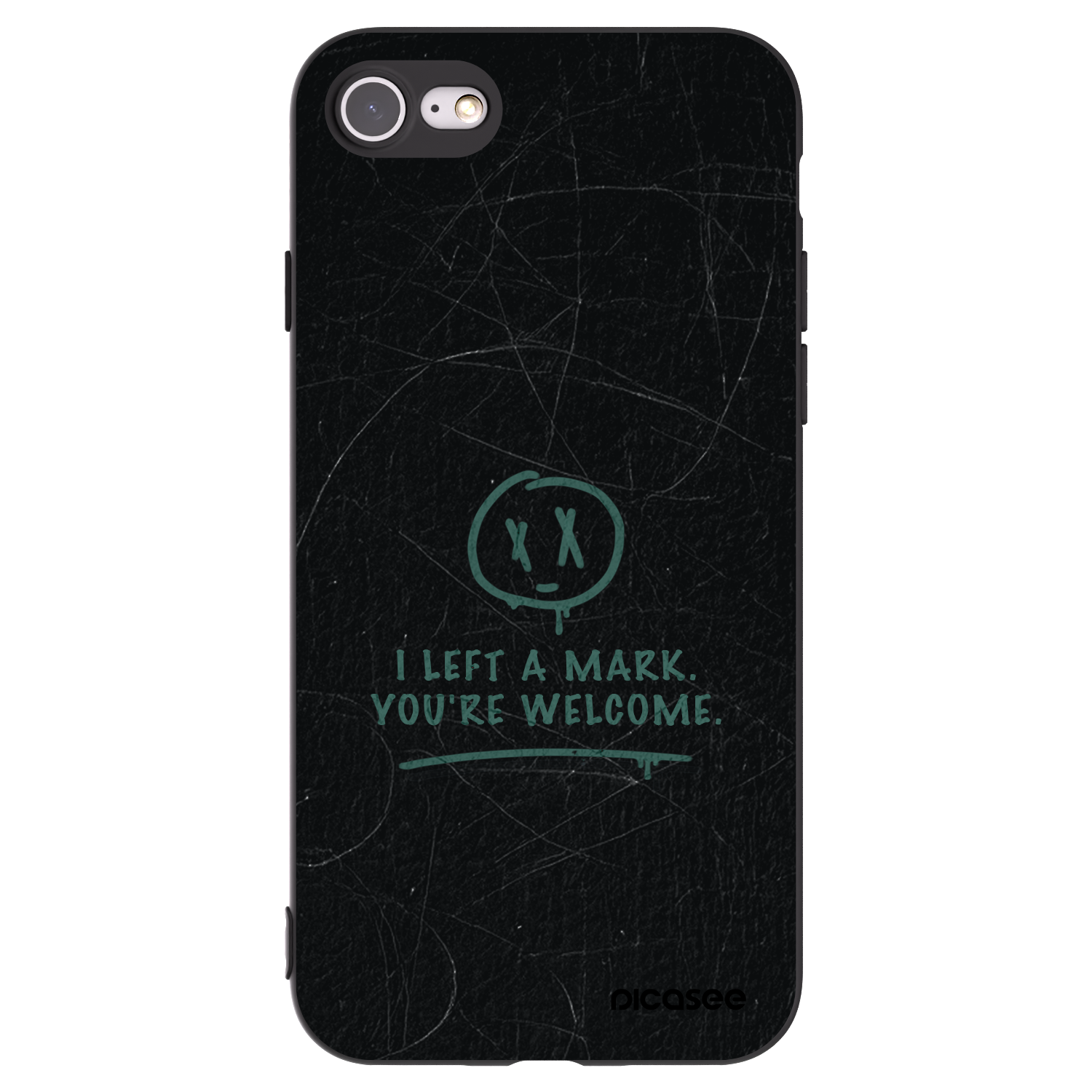 Picasee crna silikonska maskica za Apple iPhone SE 2022 - LEFT A MARK
