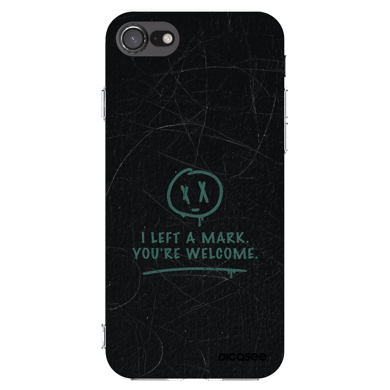 Picasee silikonska prozirna maskica za Apple iPhone SE 2022 - LEFT A MARK