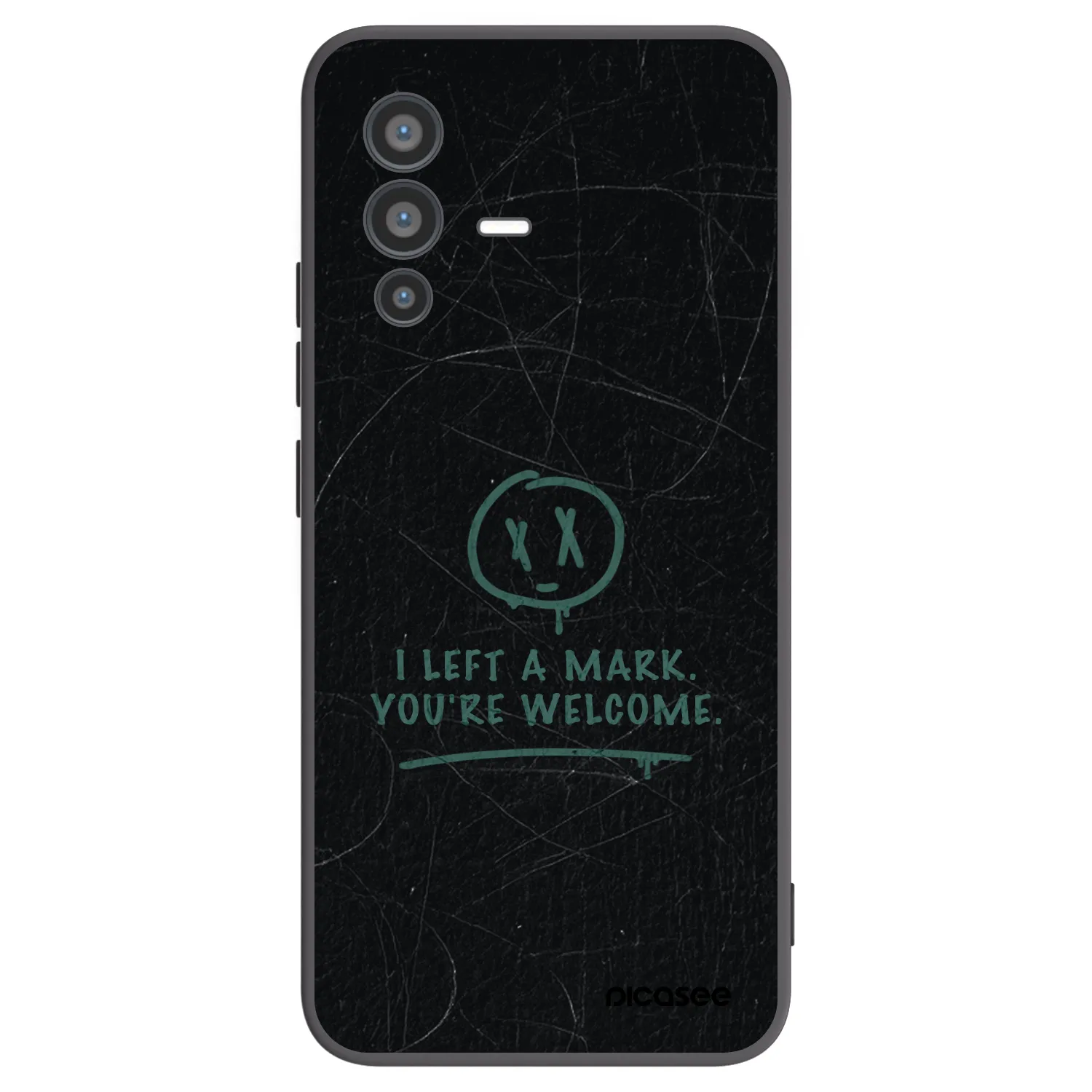Picasee crna silikonska maskica za Vivo V23 5G - LEFT A MARK