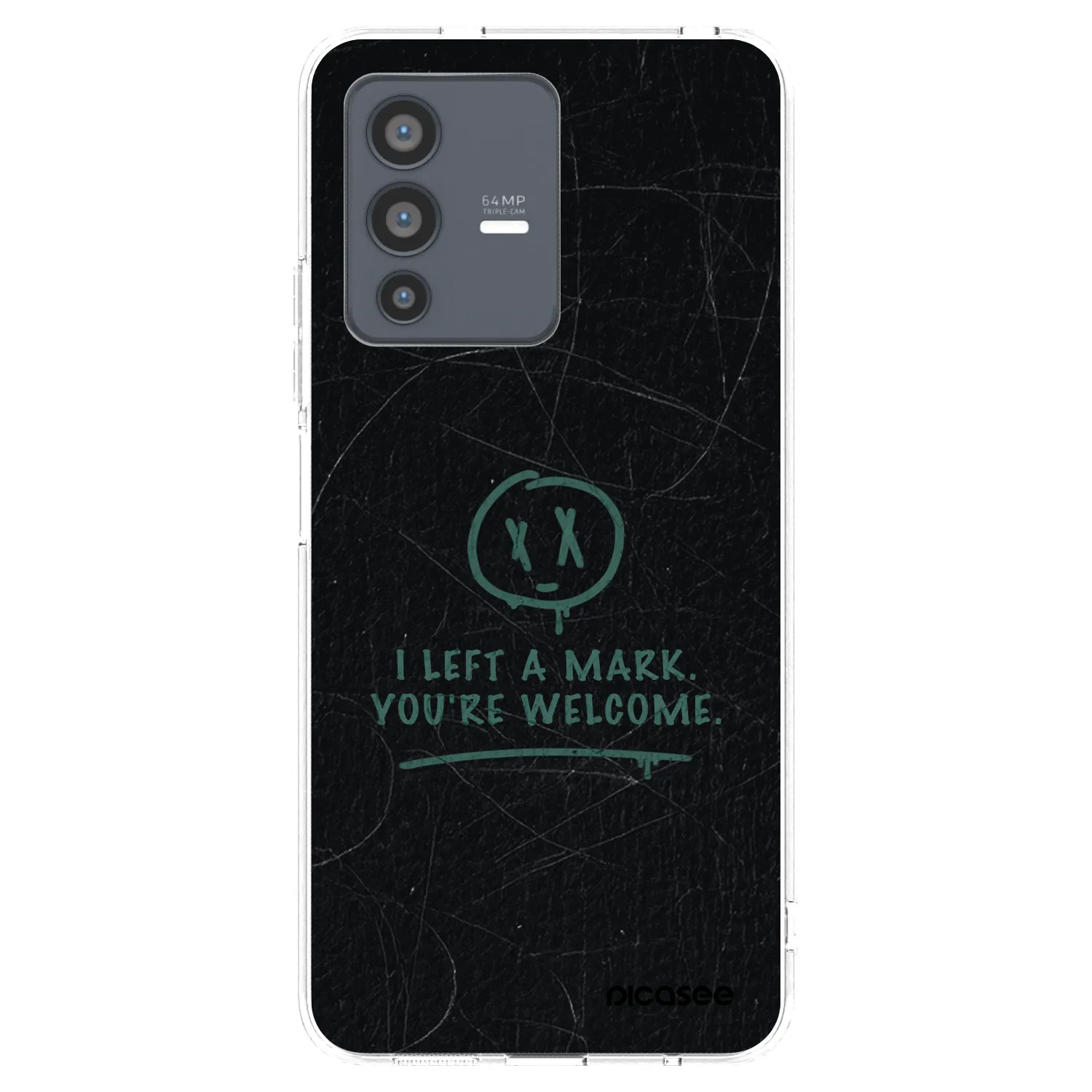 Picasee silikonska prozirna maskica za Vivo V23 5G - LEFT A MARK