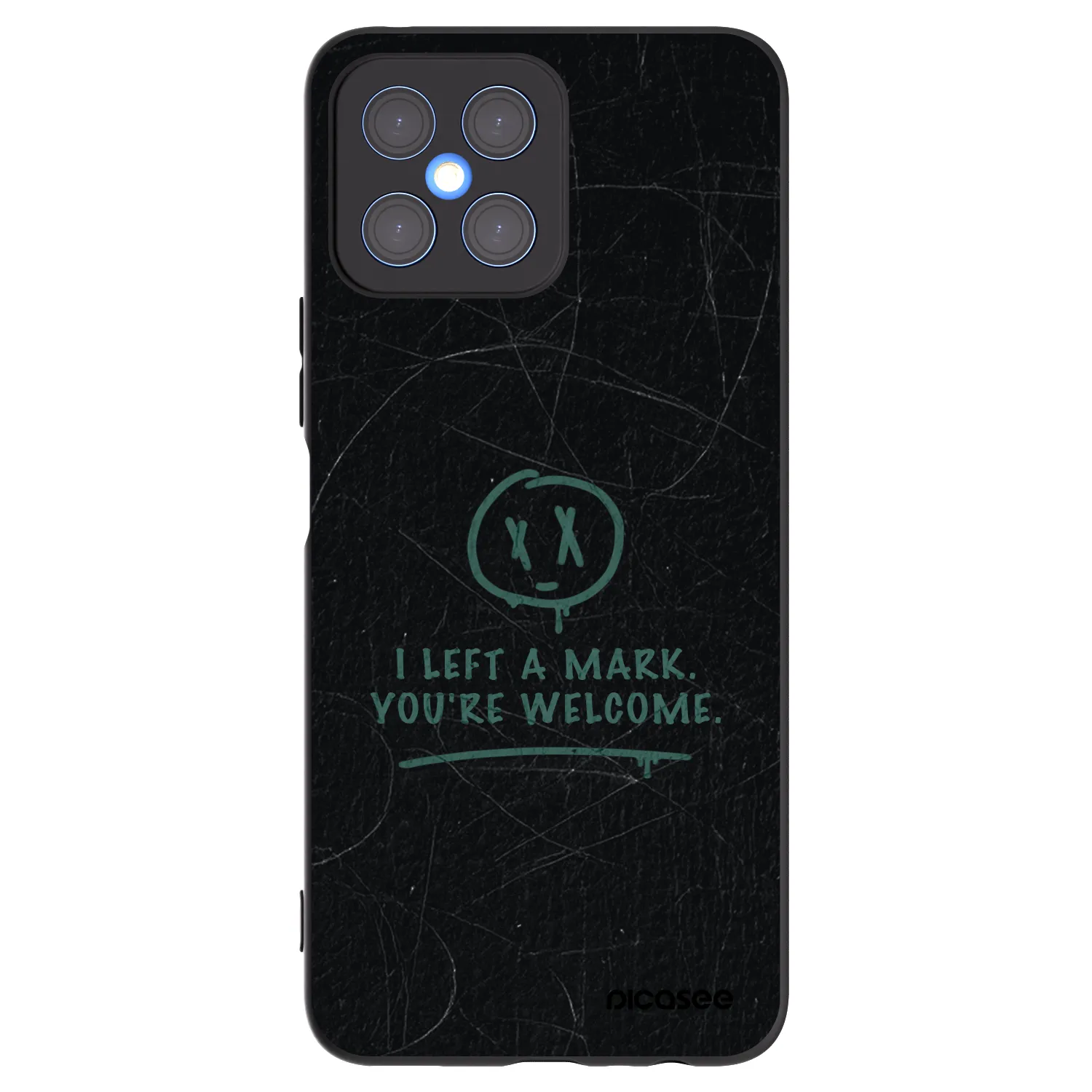Picasee crna silikonska maskica za Honor X8 4G - LEFT A MARK