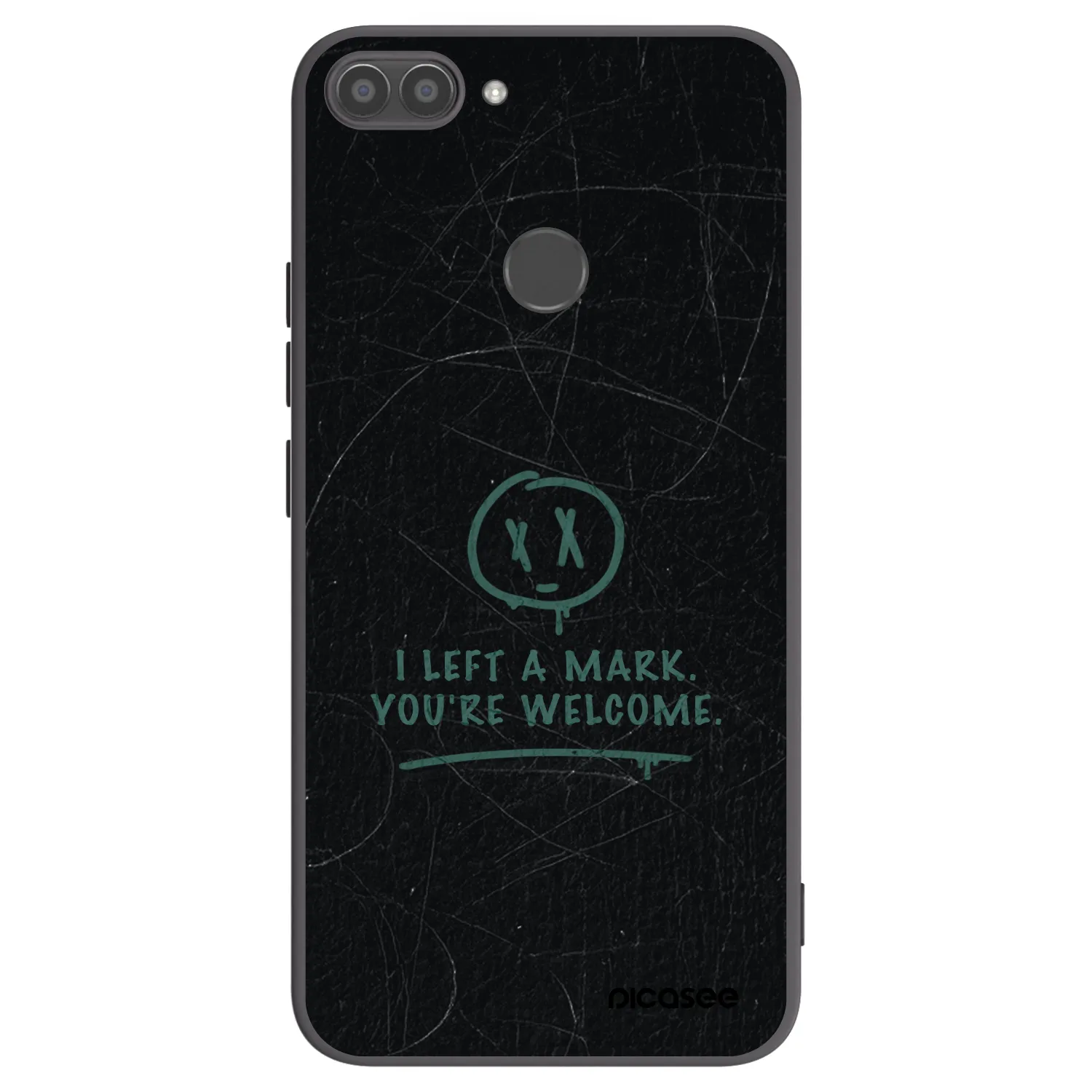 Picasee crna silikonska maskica za Huawei P Smart - LEFT A MARK