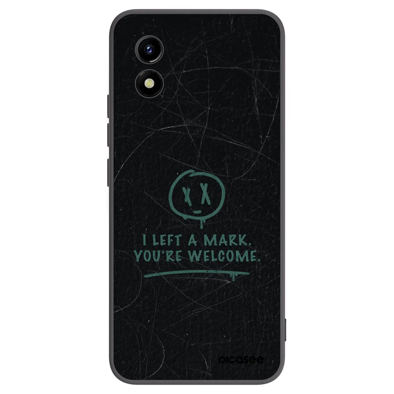Picasee crna silikonska maskica za Vivo Y01 - LEFT A MARK