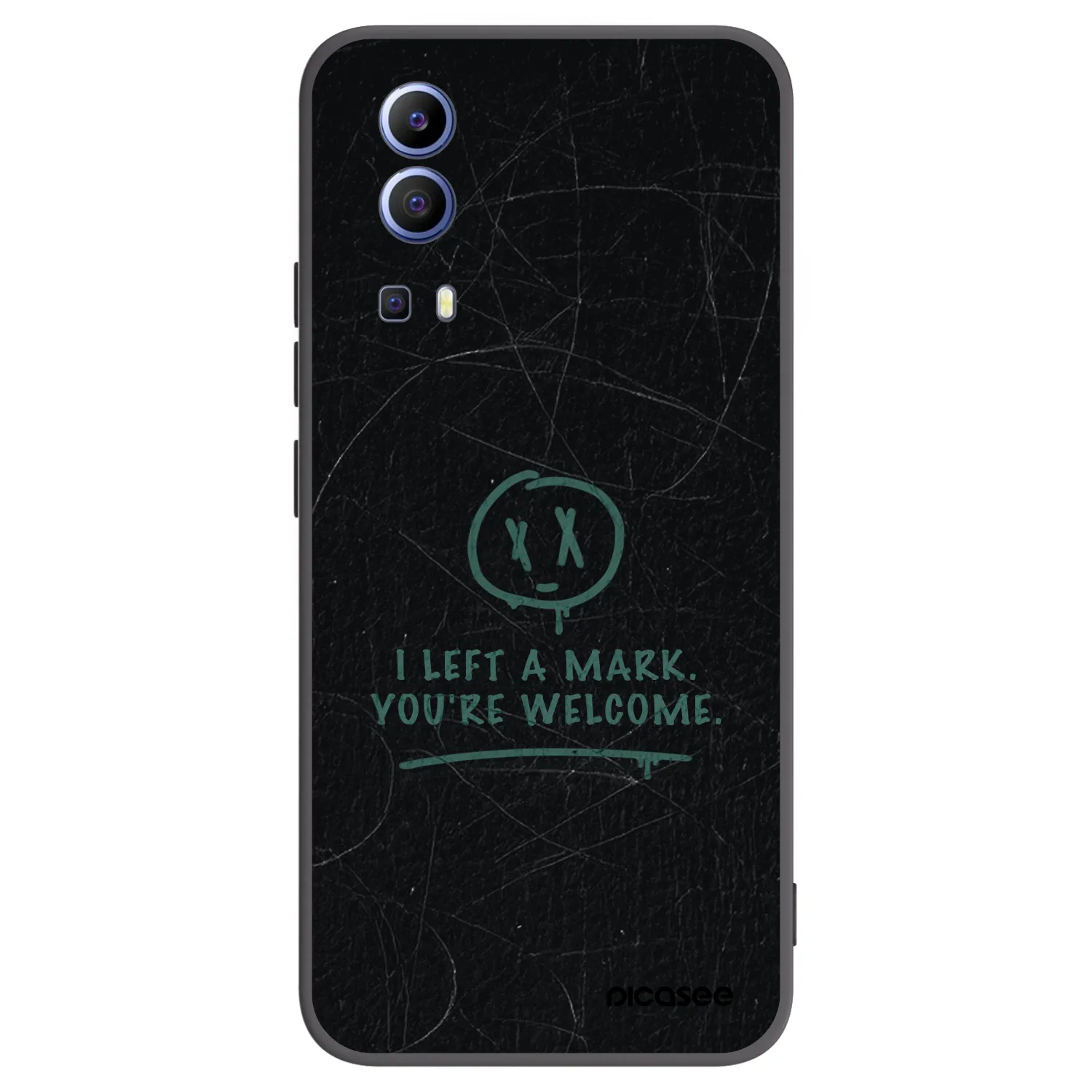 Picasee crna silikonska maskica za Vivo Y52 5G - LEFT A MARK