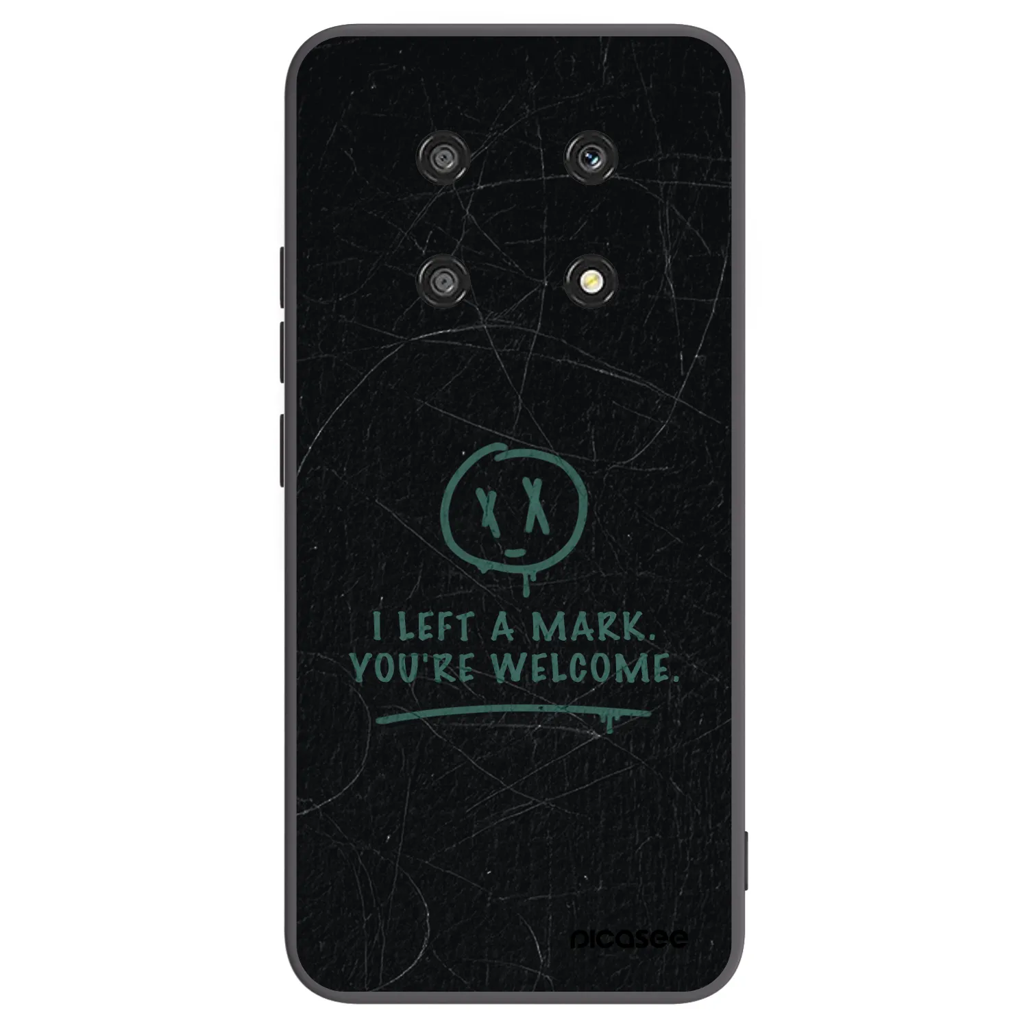 Picasee crna silikonska maskica za Honor Magic4 Lite 5G - LEFT A MARK