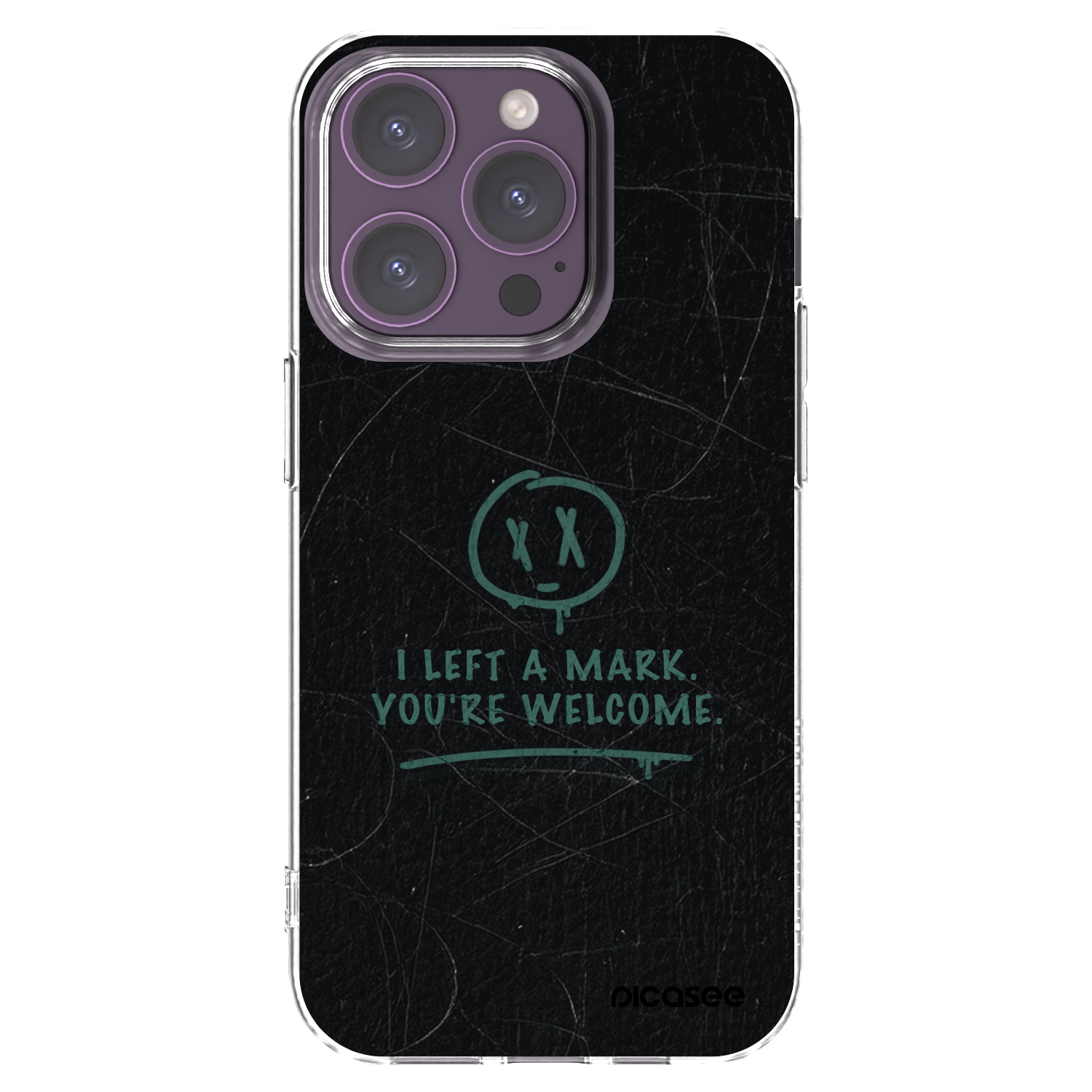 Picasee silikonska prozirna maskica za Apple iPhone 14 Pro - LEFT A MARK