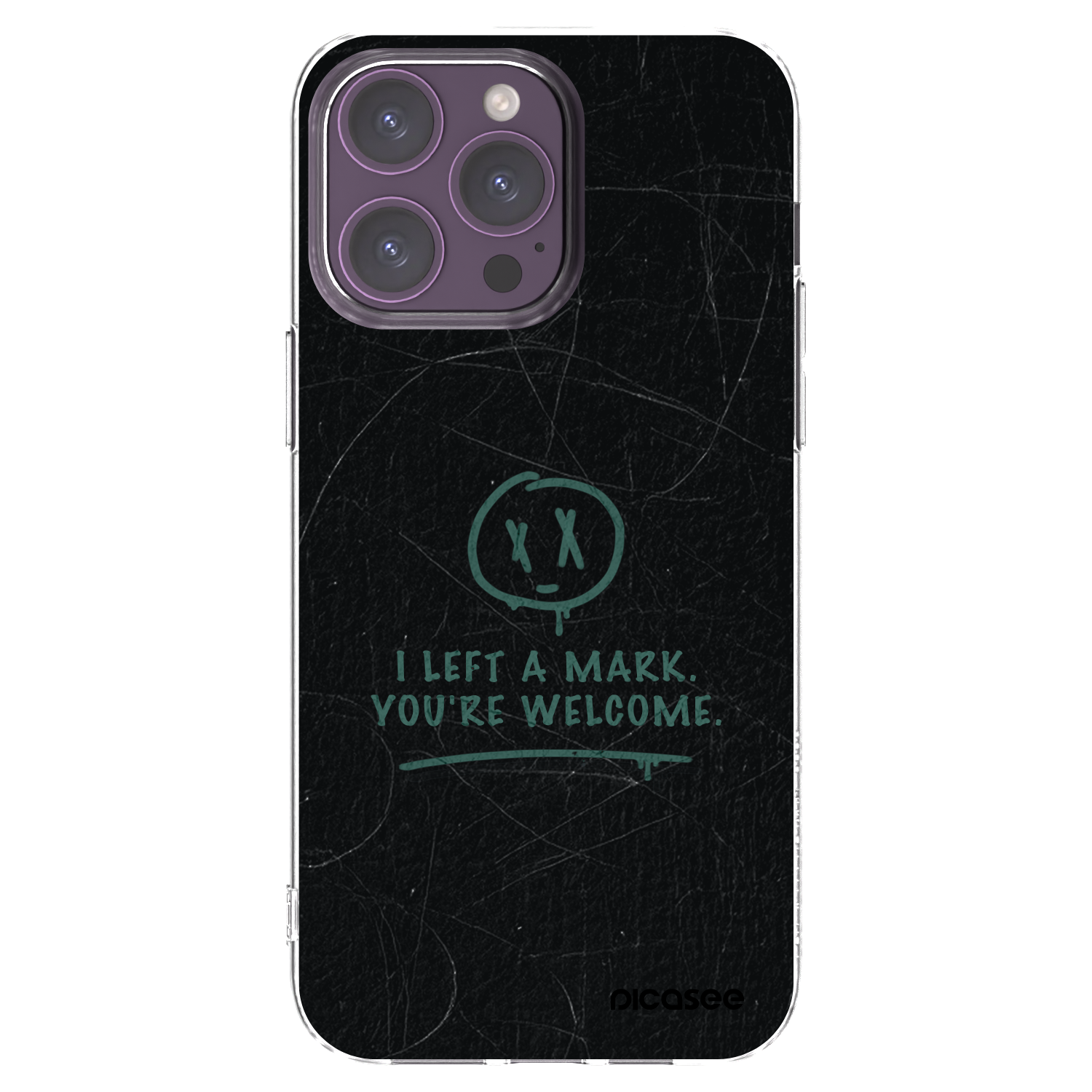 Picasee silikonska prozirna maskica za Apple iPhone 14 Pro Max - LEFT A MARK