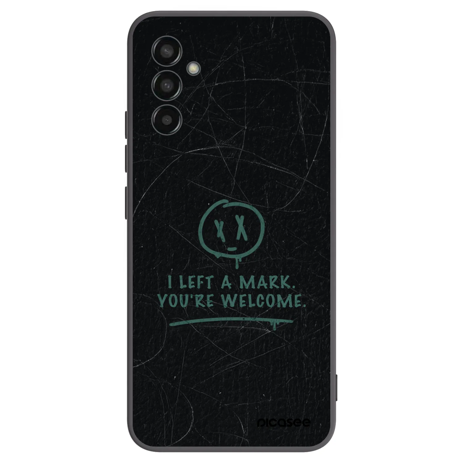 Picasee crna silikonska maskica za Samsung Galaxy M13 M135F - LEFT A MARK