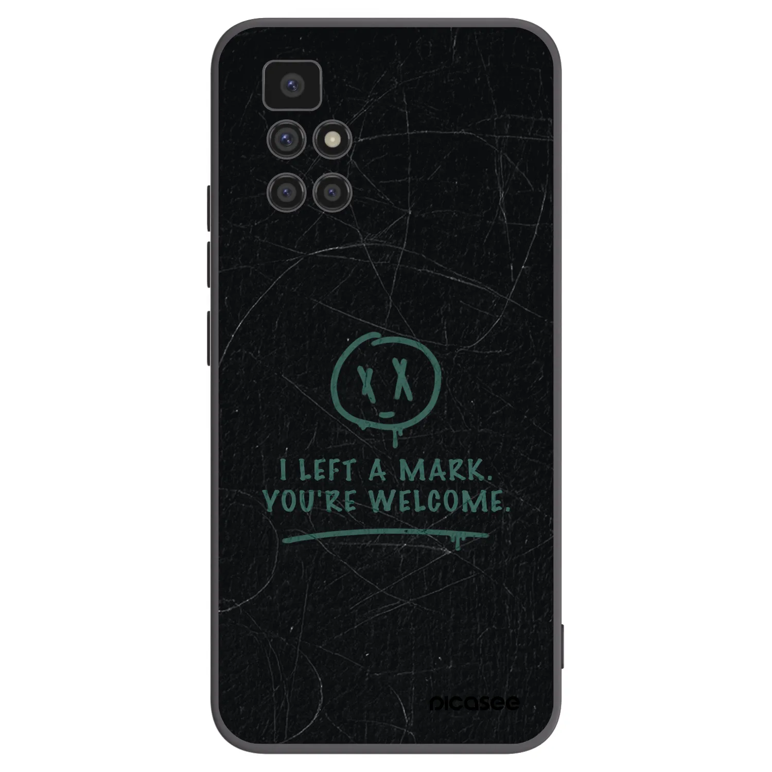 Picasee crna silikonska maskica za Xiaomi Redmi 10 (2022) - LEFT A MARK
