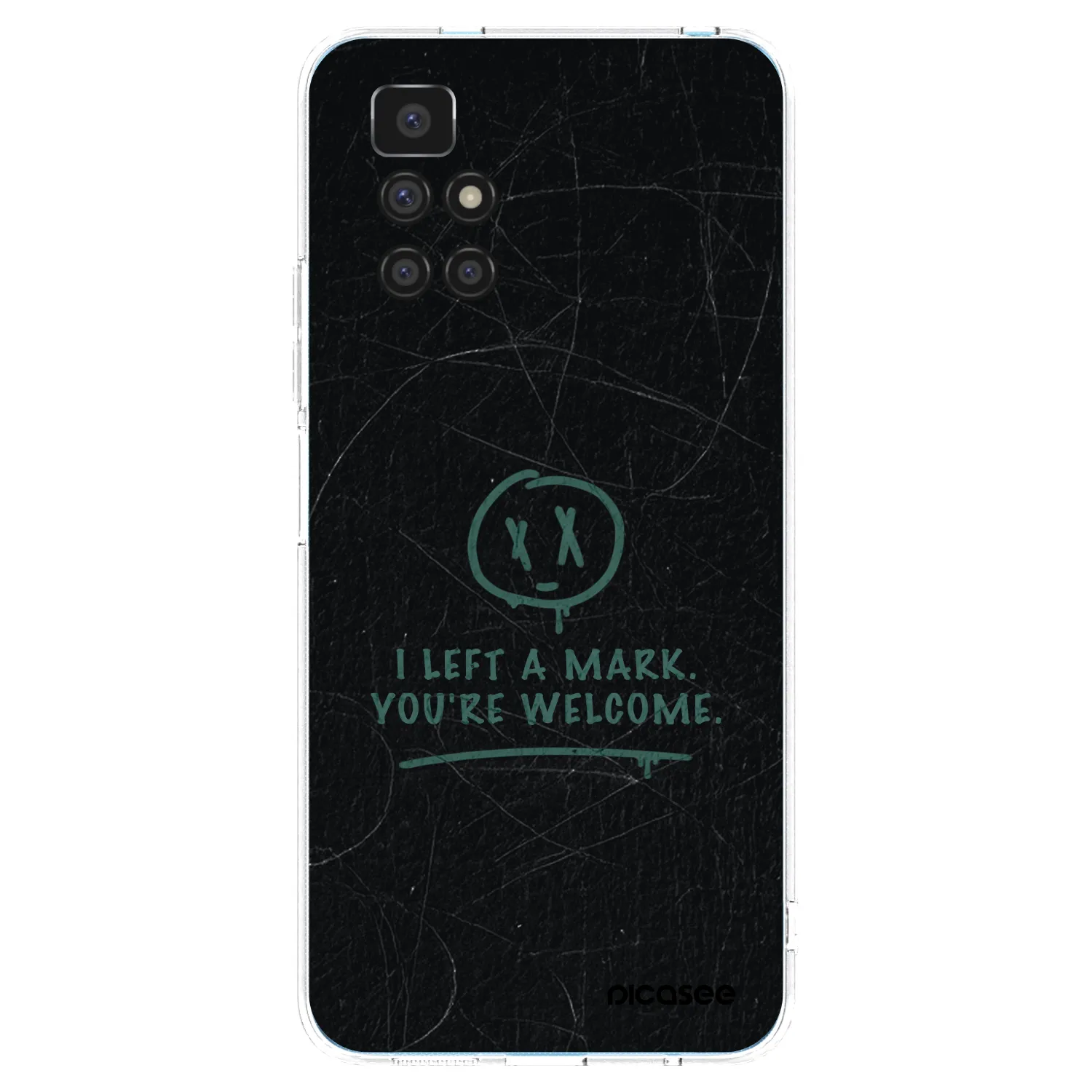 Picasee silikonska prozirna maskica za Xiaomi Redmi 10 (2022) - LEFT A MARK