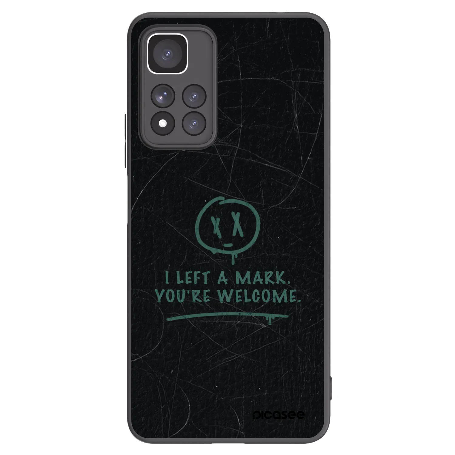 Picasee crna silikonska maskica za Xiaomi Redmi Note 11 Pro+ 5G - LEFT A MARK