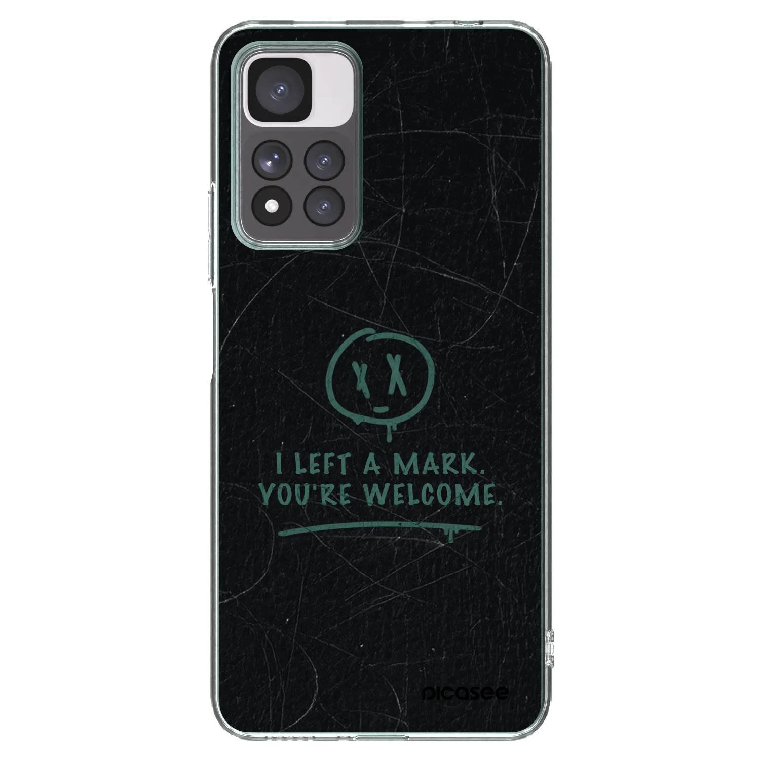 Picasee silikonska prozirna maskica za Xiaomi Redmi Note 11 Pro+ 5G - LEFT A MARK