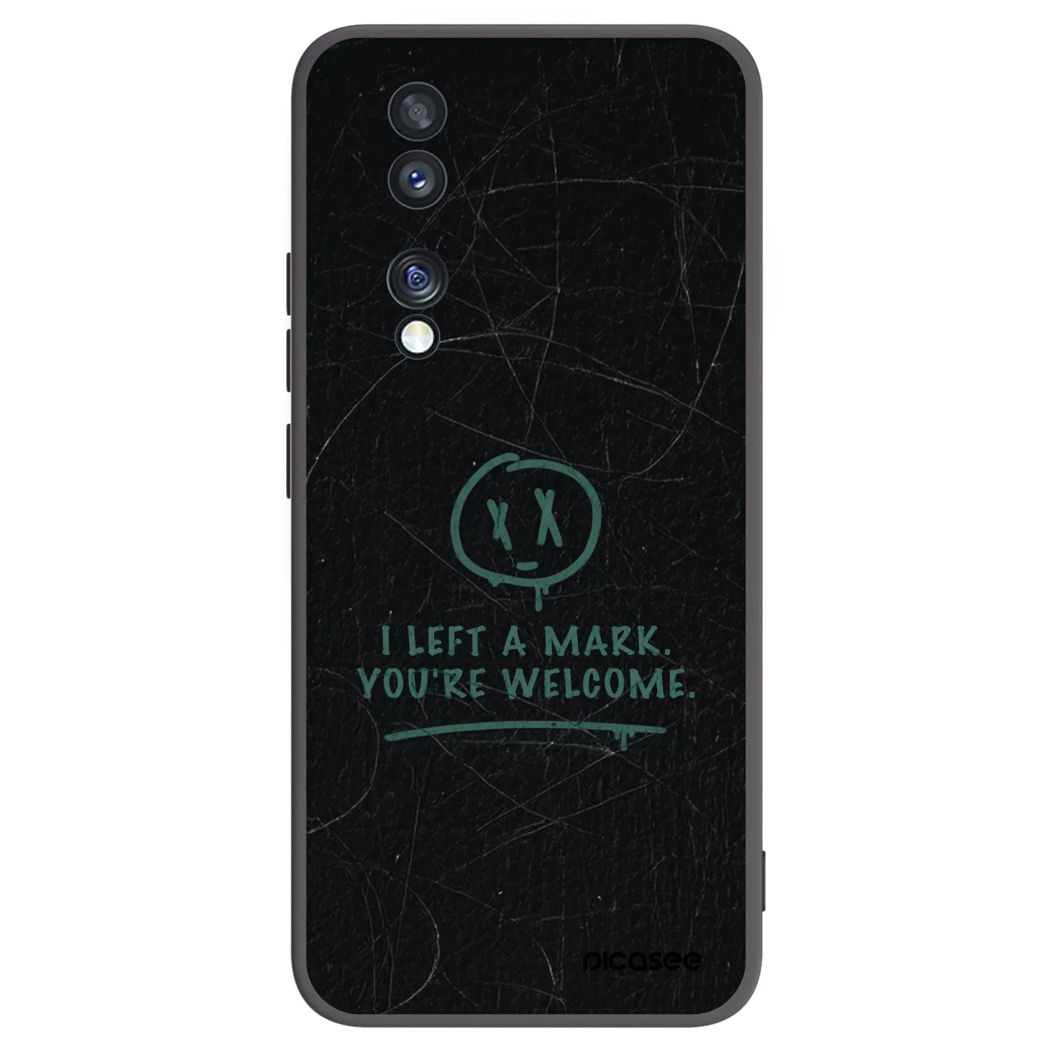 Picasee crna silikonska maskica za Honor 70 - LEFT A MARK