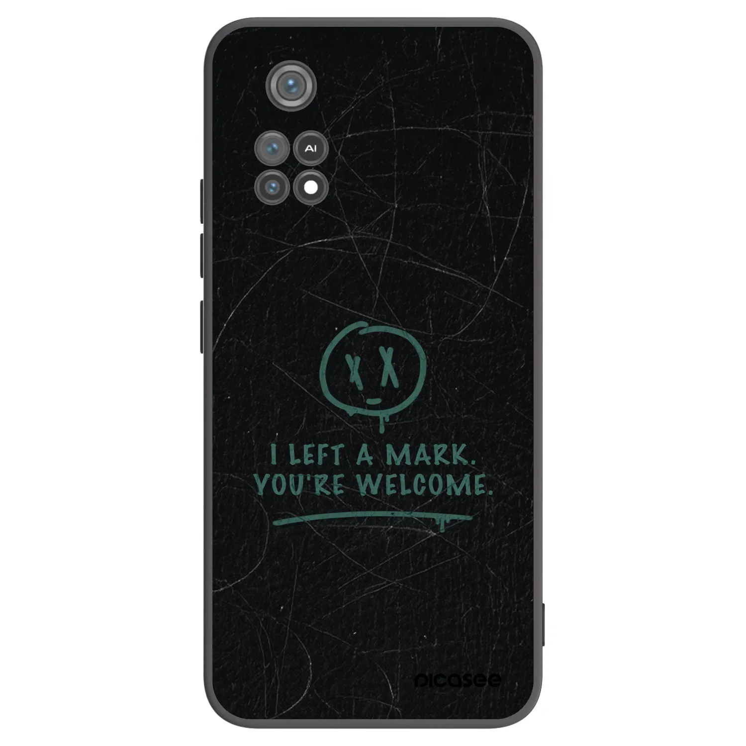 Picasee crna silikonska maskica za Xiaomi Poco M4 Pro - LEFT A MARK