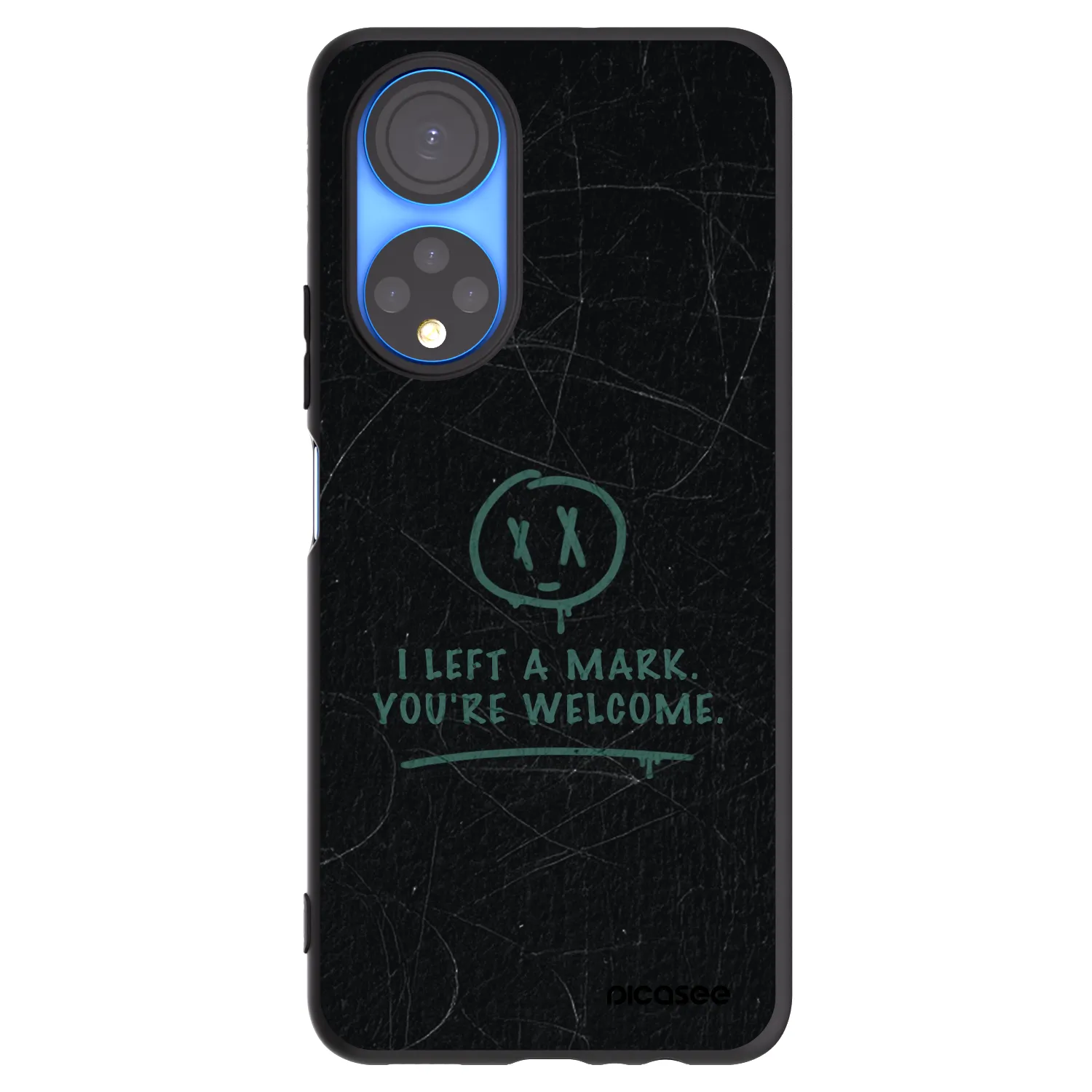 Picasee crna silikonska maskica za Honor X7 - LEFT A MARK