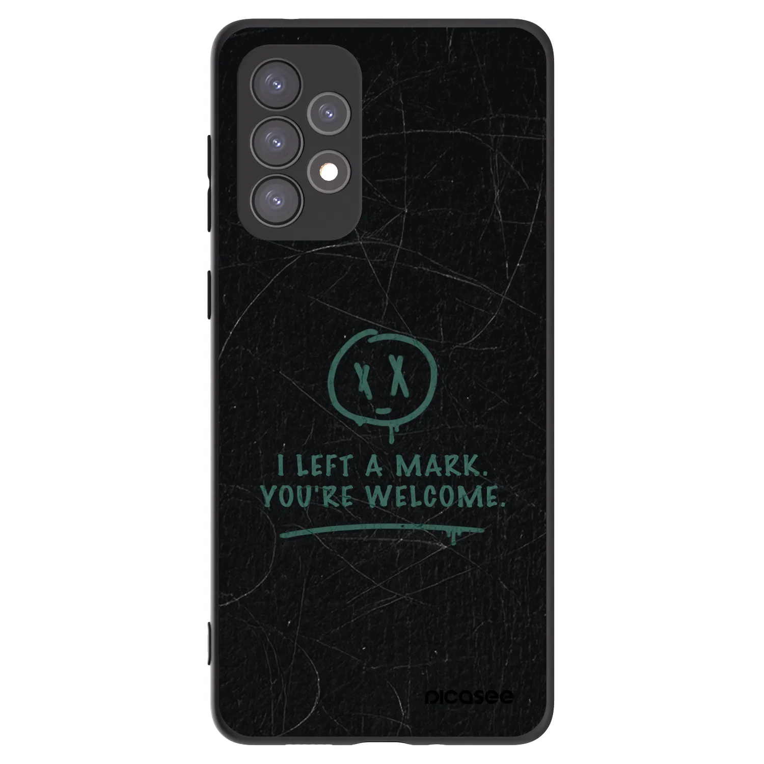 Picasee crna silikonska maskica za Samsung Galaxy A73 5G - LEFT A MARK