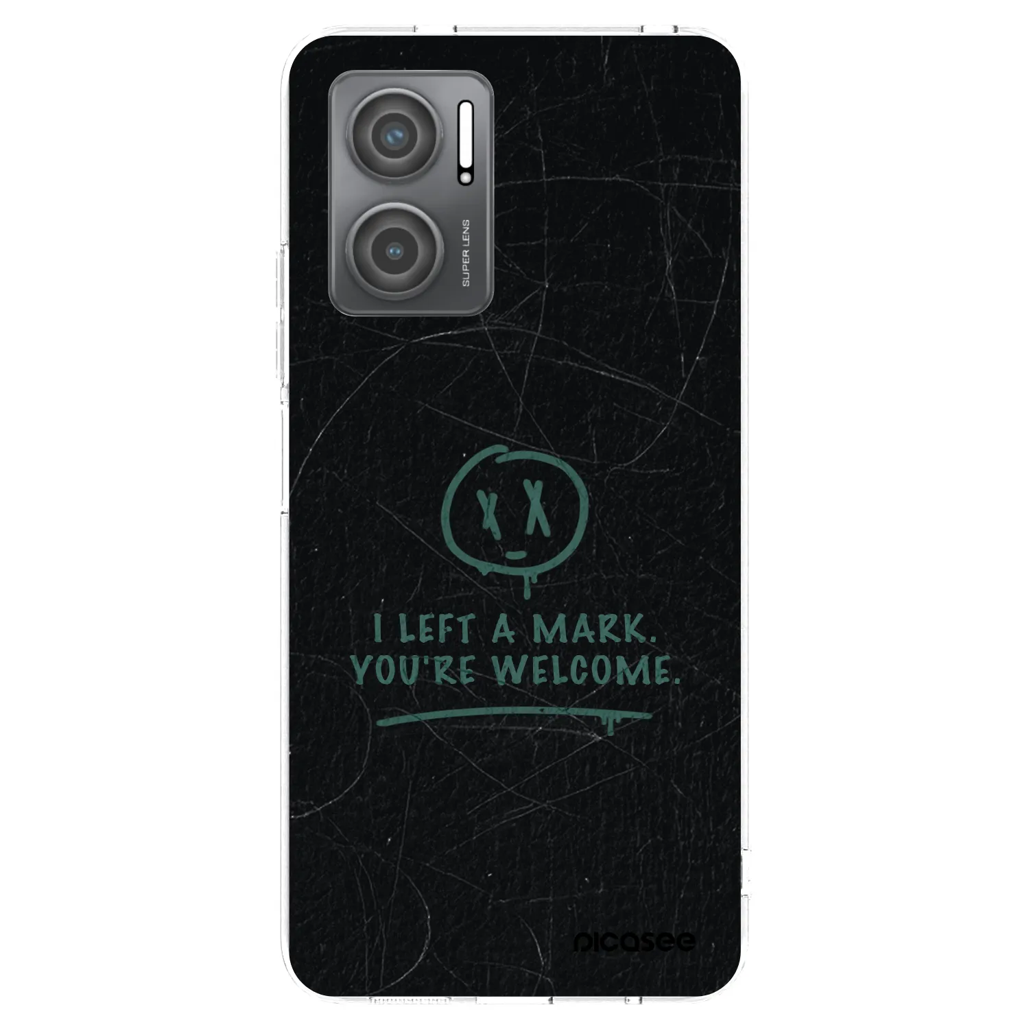 Picasee silikonska prozirna maskica za Xiaomi Redmi 10 5G - LEFT A MARK