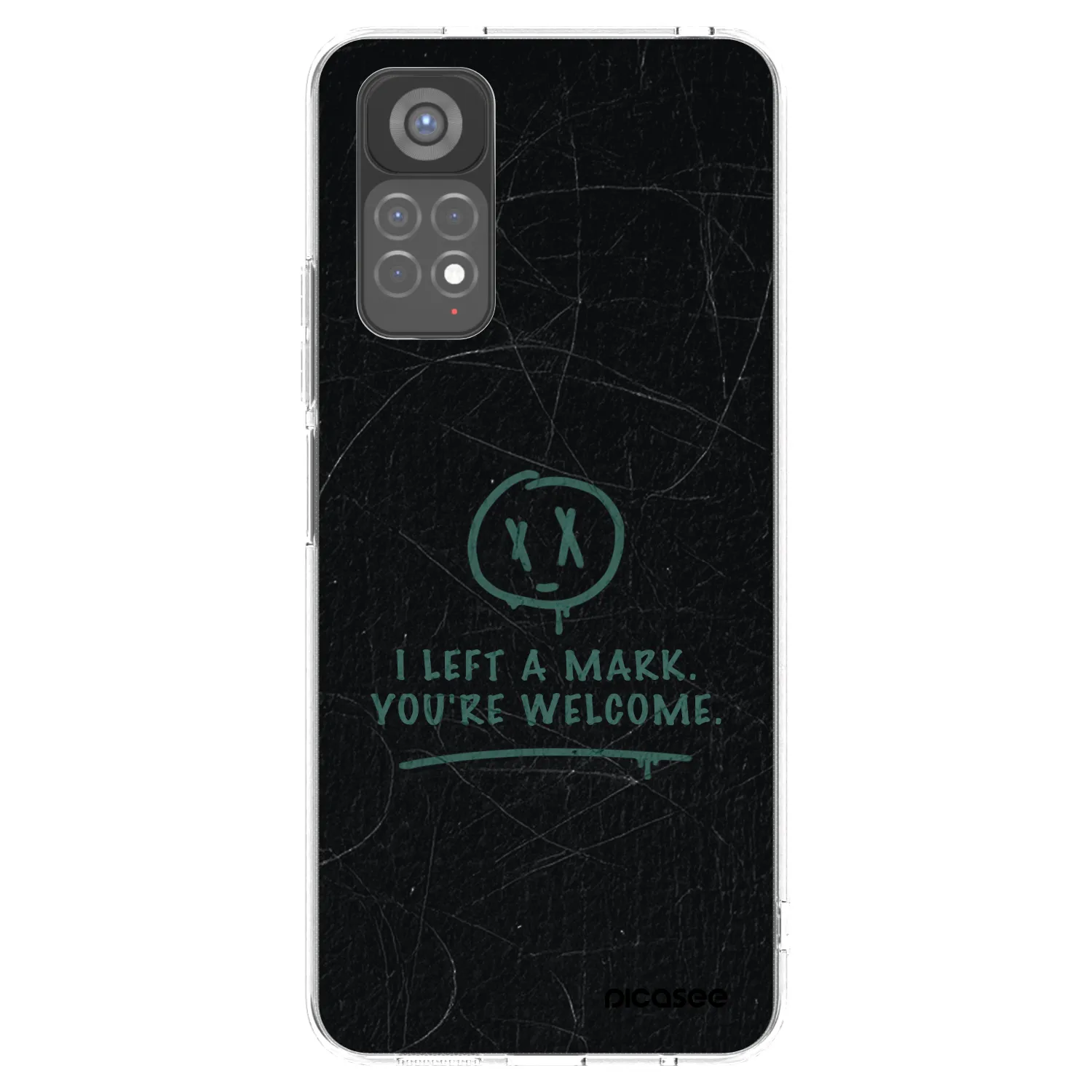 Picasee silikonska prozirna maskica za Xiaomi Redmi Note 11S 5G - LEFT A MARK