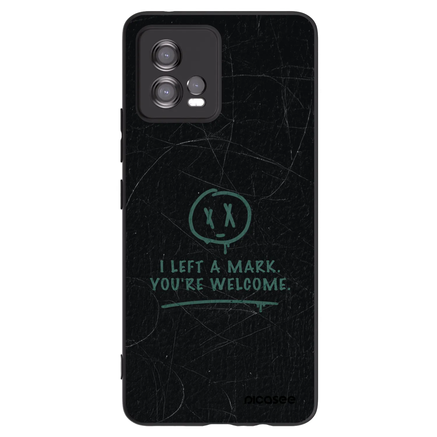 Picasee crna silikonska maskica za Motorola Moto G72 - LEFT A MARK