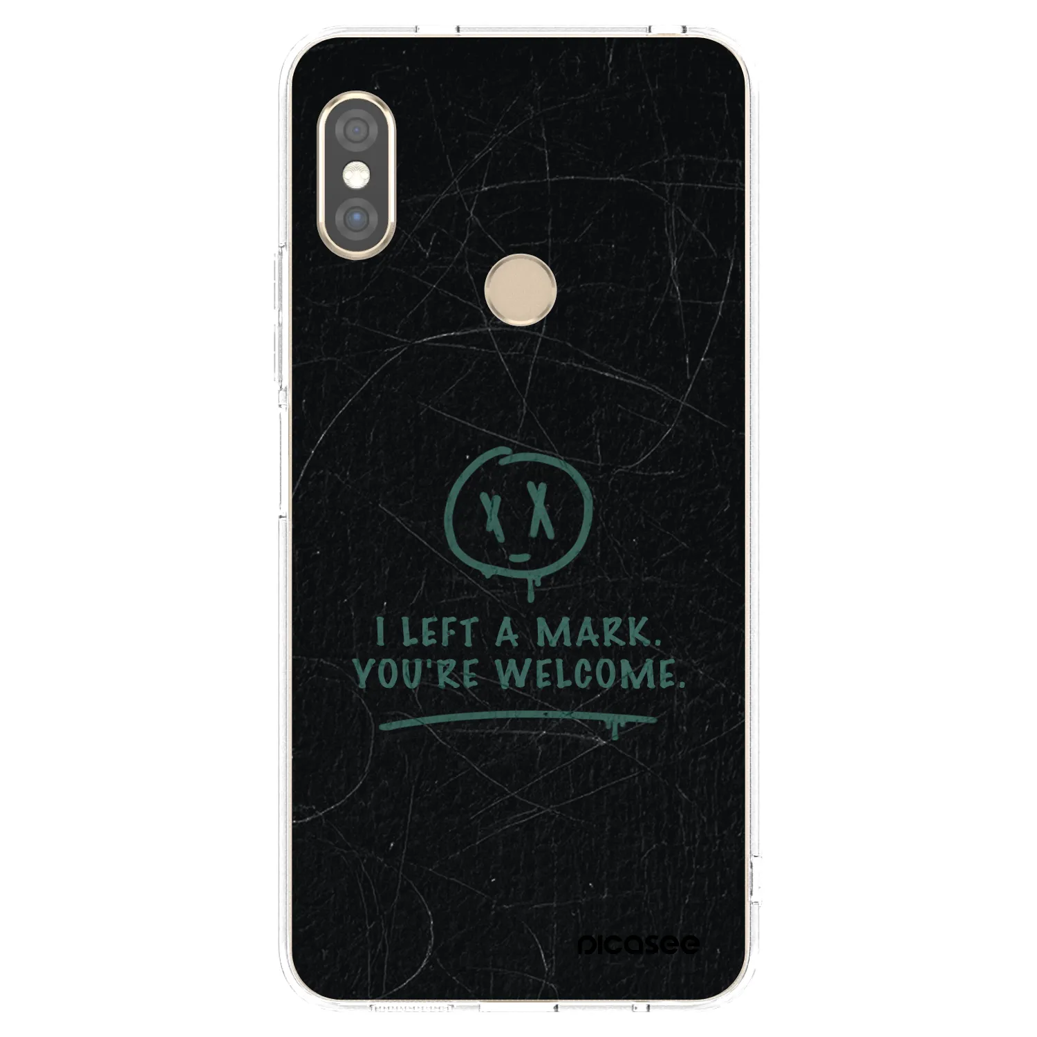 Picasee silikonska prozirna maskica za Xiaomi Redmi Note 5 Global - LEFT A MARK