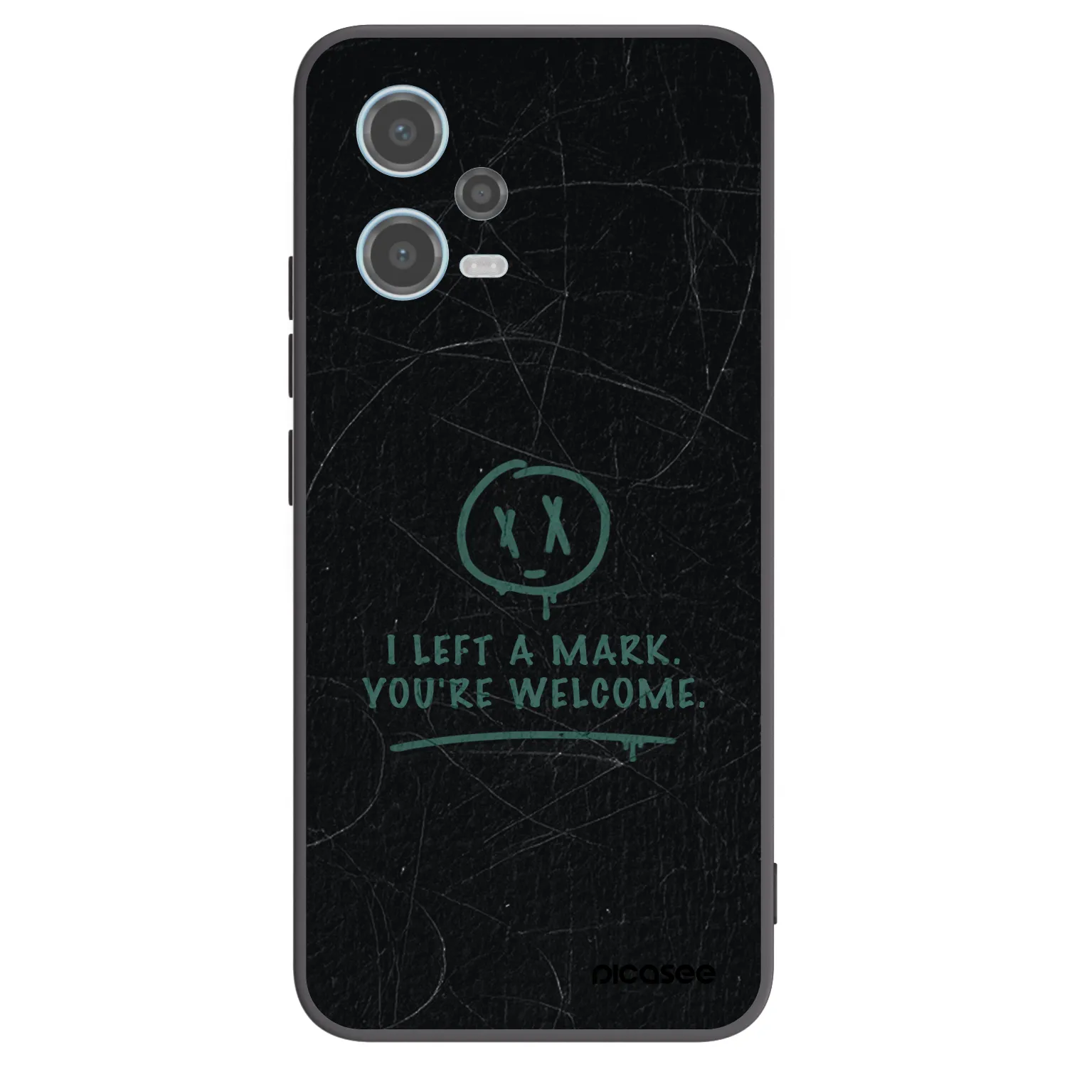 Picasee crna silikonska maskica za Xiaomi Redmi Note 12 5G - LEFT A MARK