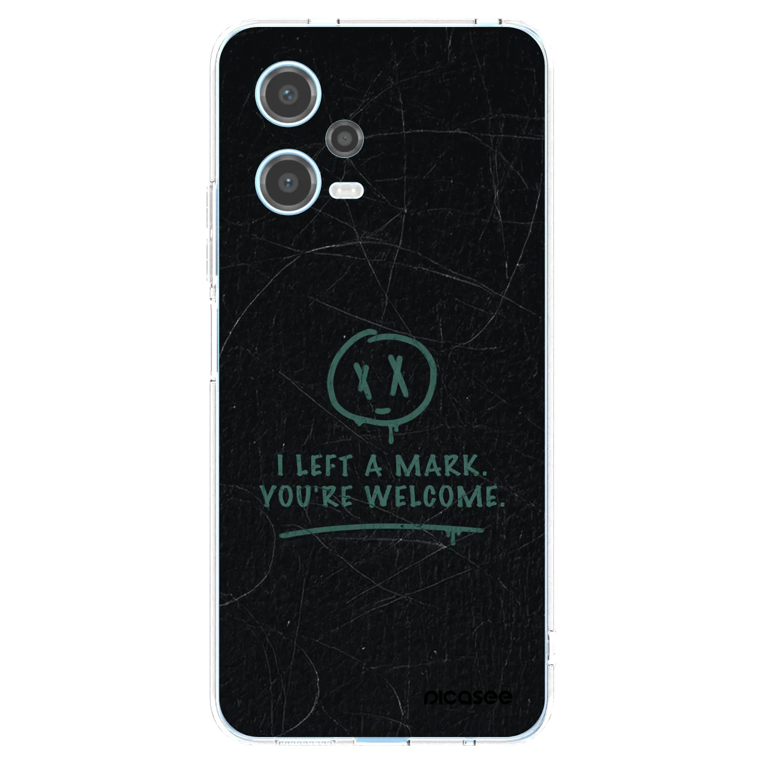 Picasee silikonska prozirna maskica za Xiaomi Redmi Note 12 5G - LEFT A MARK