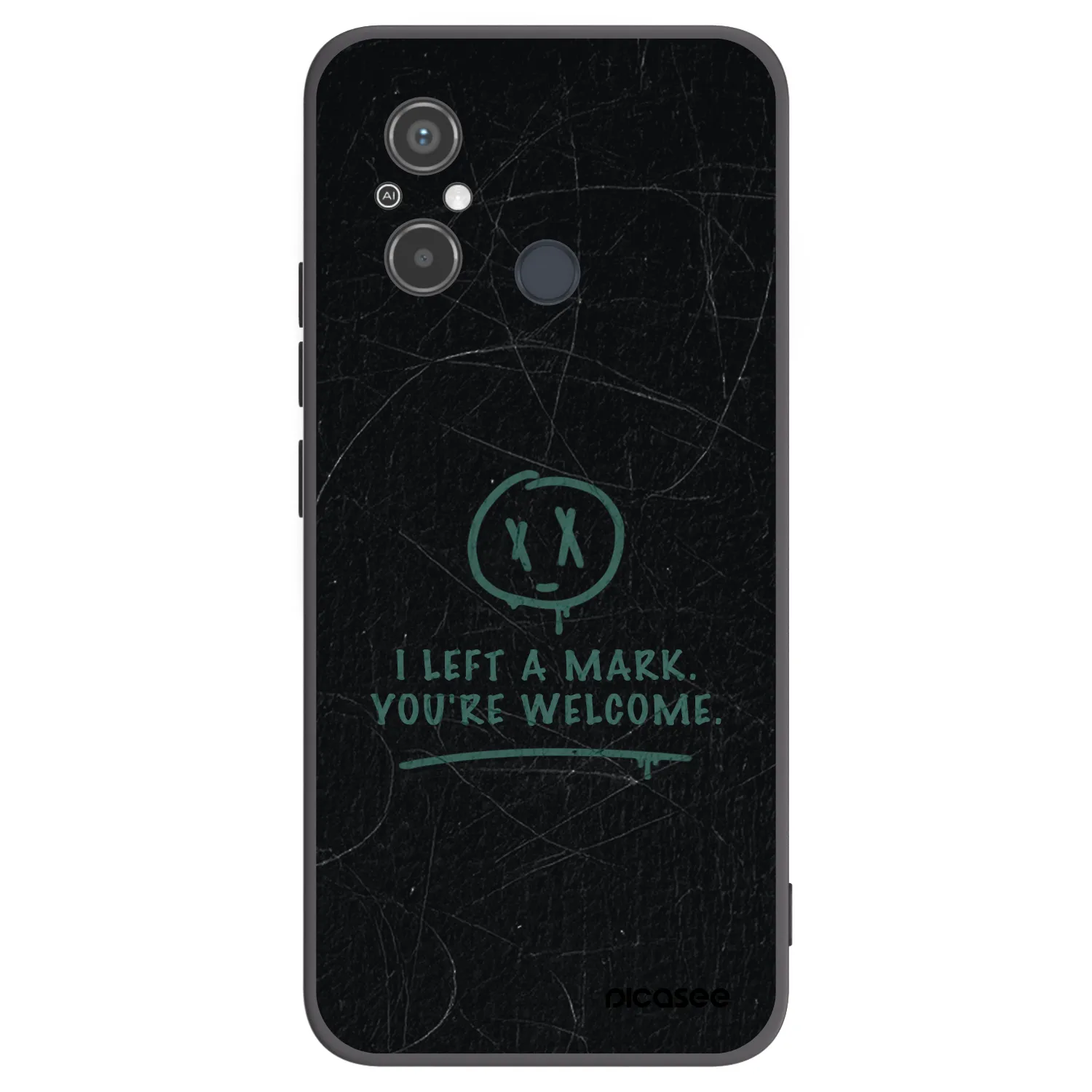 Picasee crna silikonska maskica za Xiaomi Redmi 12C - LEFT A MARK